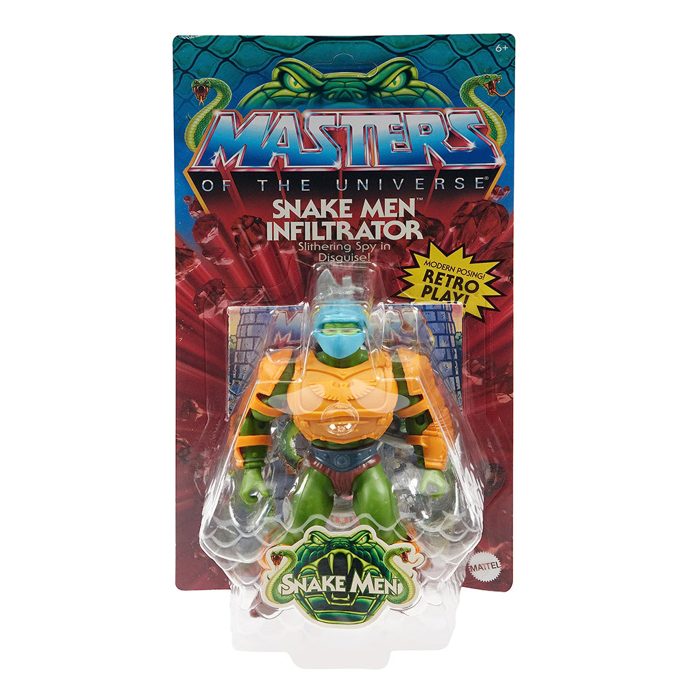 Mattel Masters of the Universe Origins Snake Men Infiltrator Action Figure 2020 14cm – Masters of the Universe, Mattel, 14 cm, 2020, brand new collector item, Uncanny Collectibles Dublin Ireland