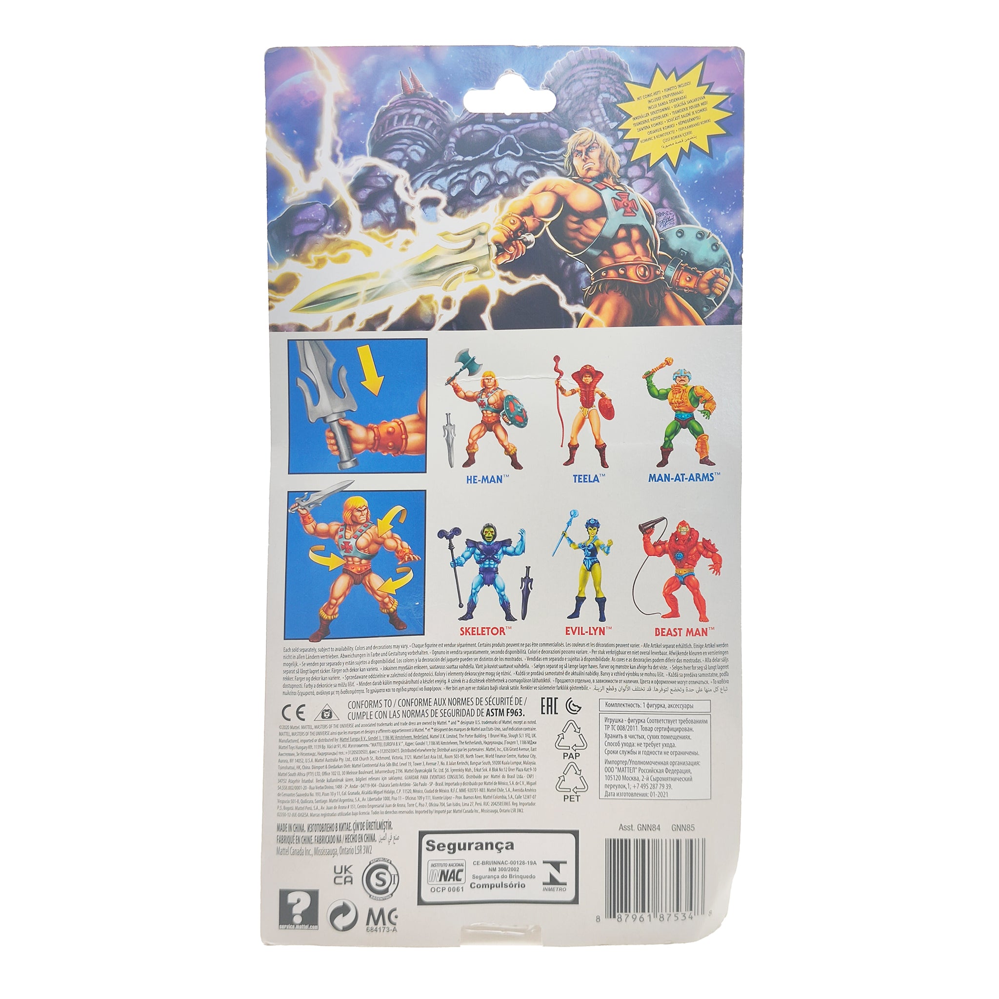 Mattel Masters of the Universe Origins He-Man Action Figure 2020 14 cm GNN85 – Masters of the Universe, Mattel, 14 cm, 2020, pre-owned collector piece, Uncanny Collectibles Dublin Ireland