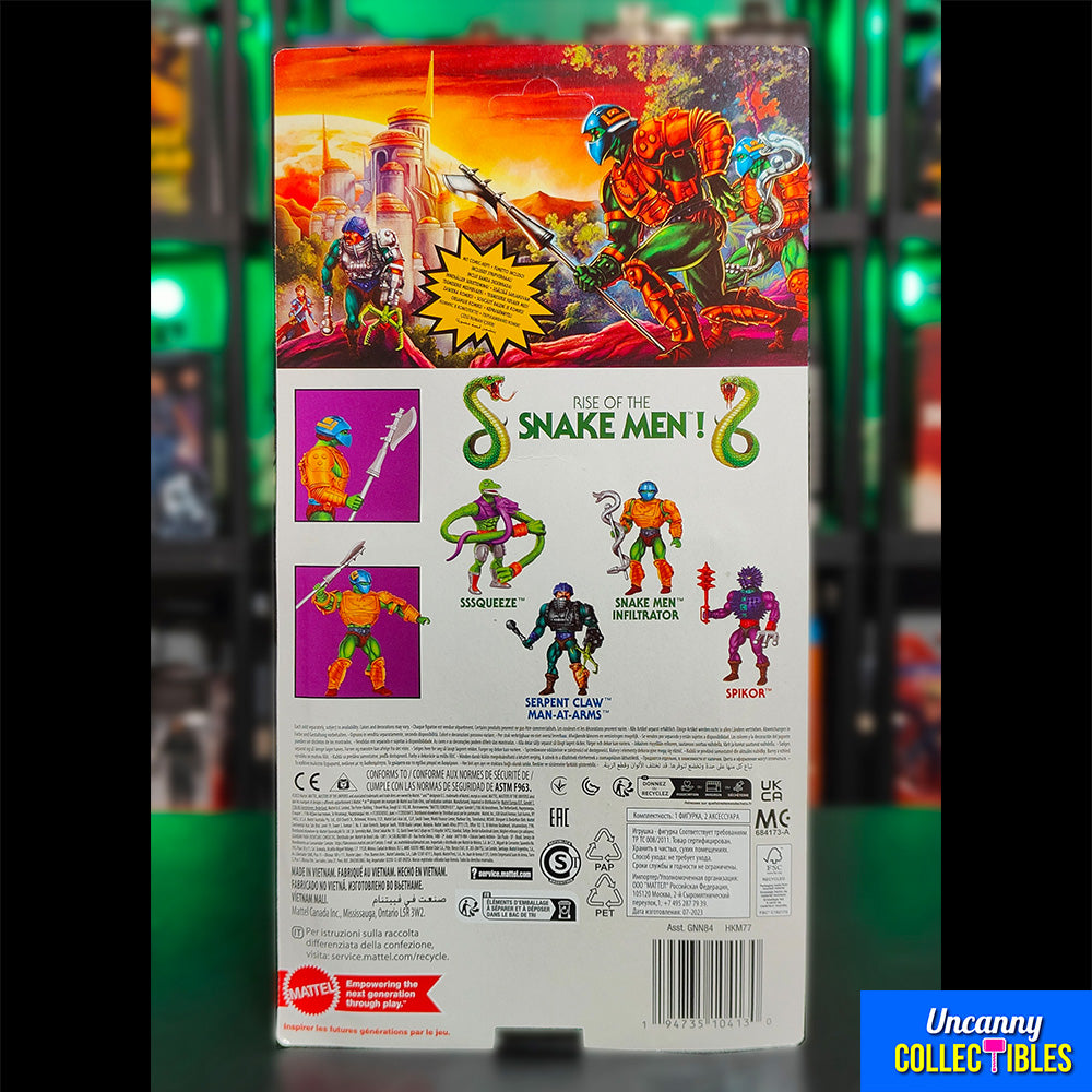 Mattel Masters of the Universe Origins Snake Men Infiltrator Action Figure 2020 14cm – Masters of the Universe, Mattel, 14 cm, 2020, brand new collector item, Uncanny Collectibles Dublin Ireland