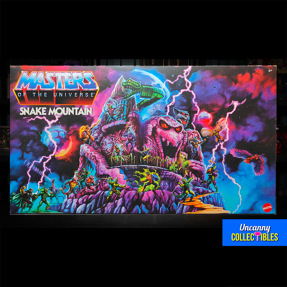 Mattel Masters of the Universe Origins Snake Mountain 58 cm Playset 2023 – Masters of the Universe, Mattel, 58 cm, 2023, pre-owned collector piece, Uncanny Collectibles Dublin Ireland