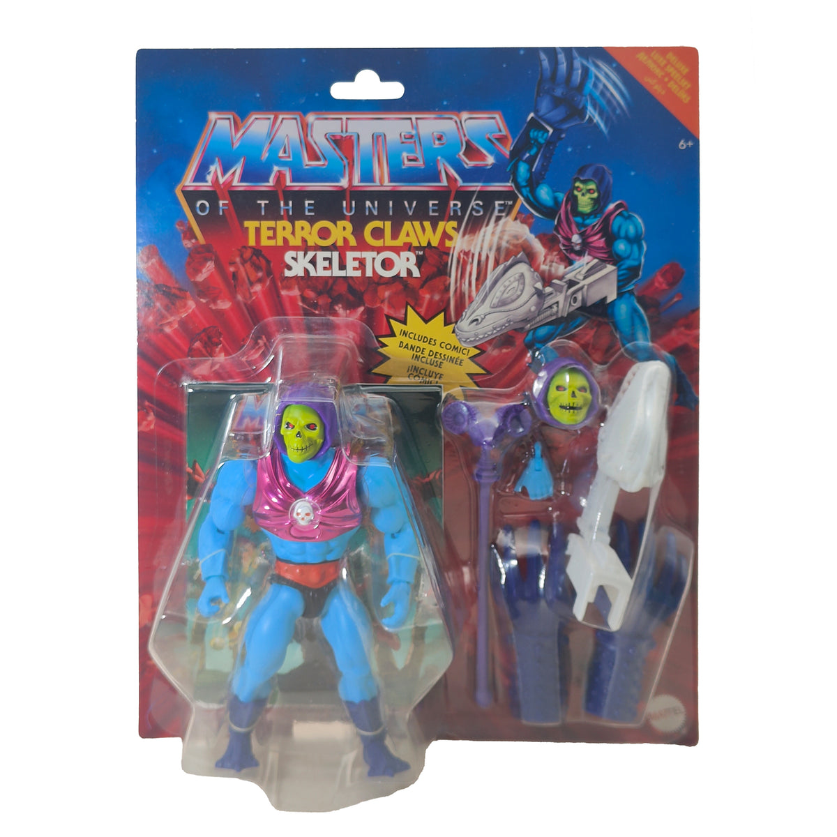 Masters of the Universe Origins Terror Claws Skeletor Deluxe Mattel Figure, 14cm, 2022, pre-owned