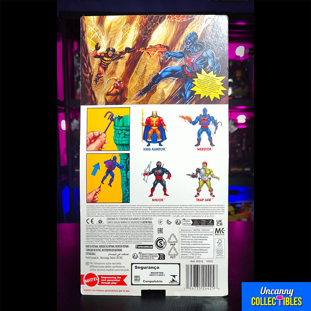 Masters of the Universe Origins Webstor Mattel Action Figure 2020 14 cm – Masters of the Universe, Mattel, 14 cm, 2020, brand new collector item, Uncanny Collectibles Dublin Ireland
