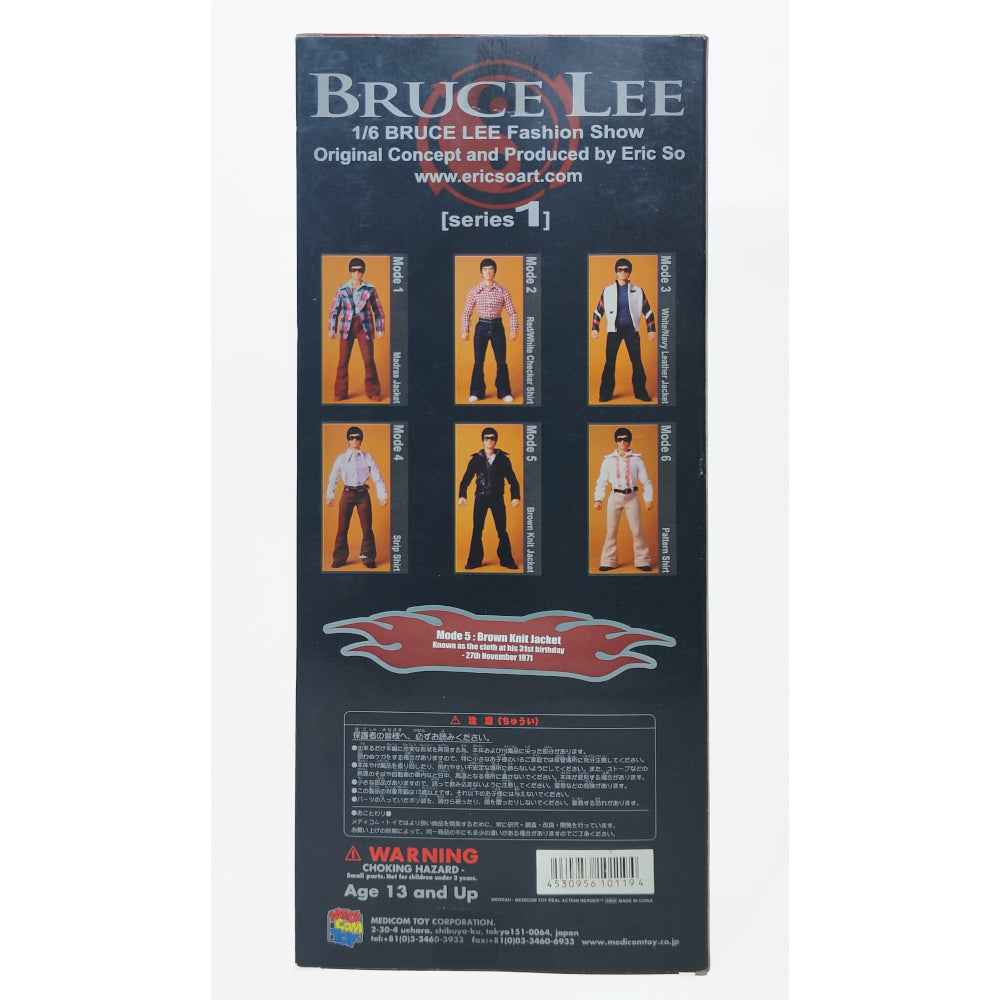 Medicom Bruce Lee Fashion Show Mode 5 Series 1 12-Inch Action Figure – Movie Icons & Heroes, Medicom, 30 cm, 1999, pre-owned collector piece, Uncanny Collectibles Dublin Ireland