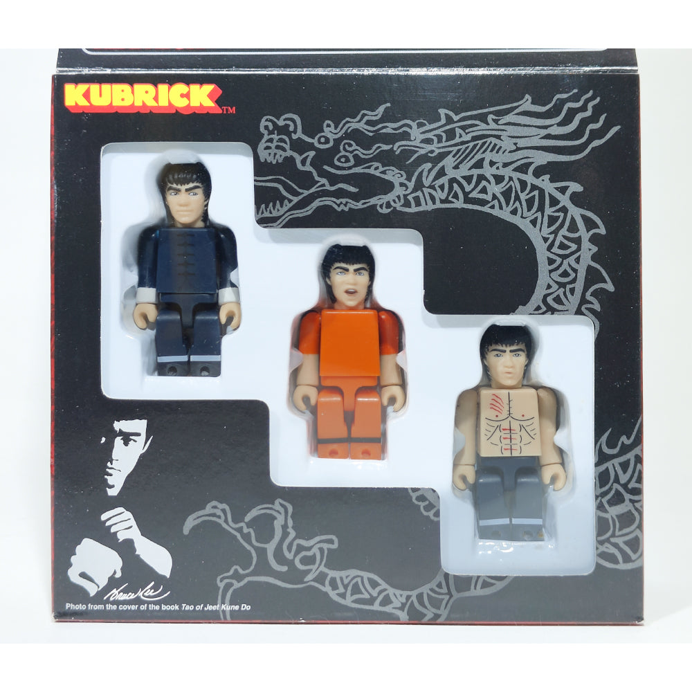 Medicom Bruce Lee Kubrick Mini Figure 3 Pack 1999 6cm
