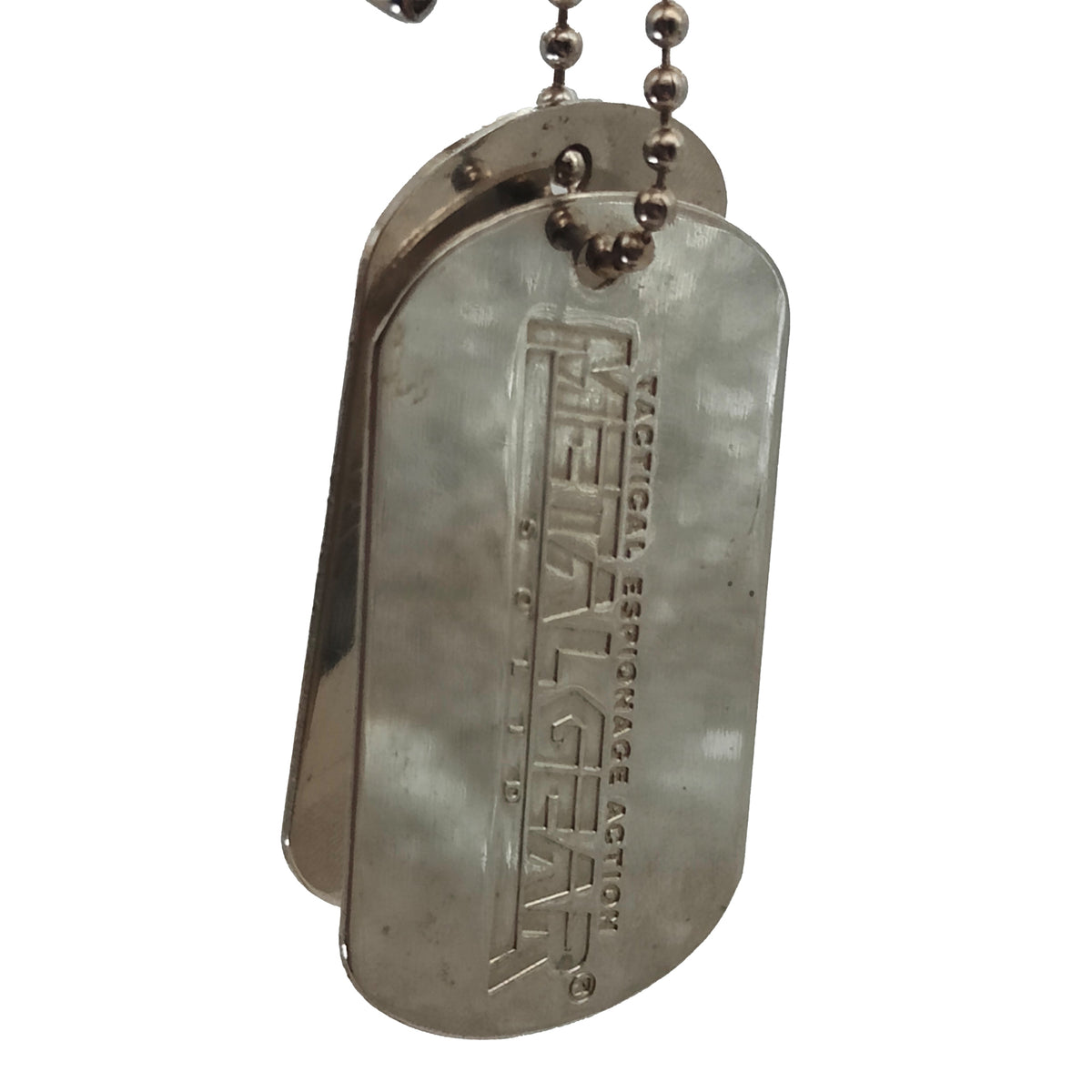 Metal Gear Solid Konami Promo Dog Tags Necklace 1999