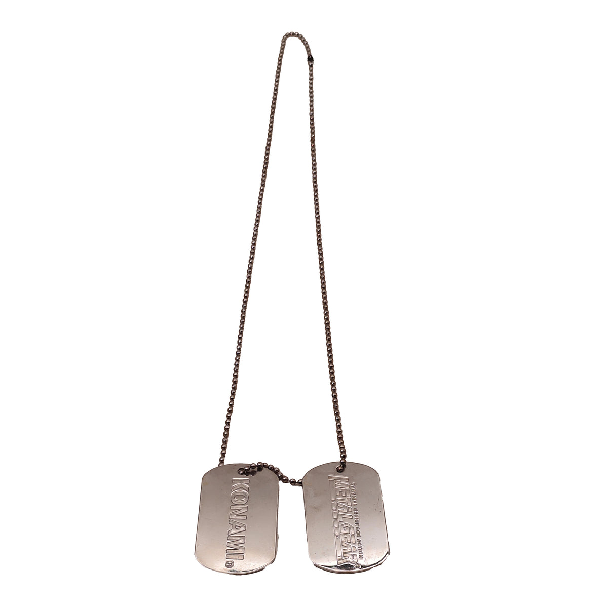 Metal Gear Solid Konami Promo Dog Tags Necklace 1999