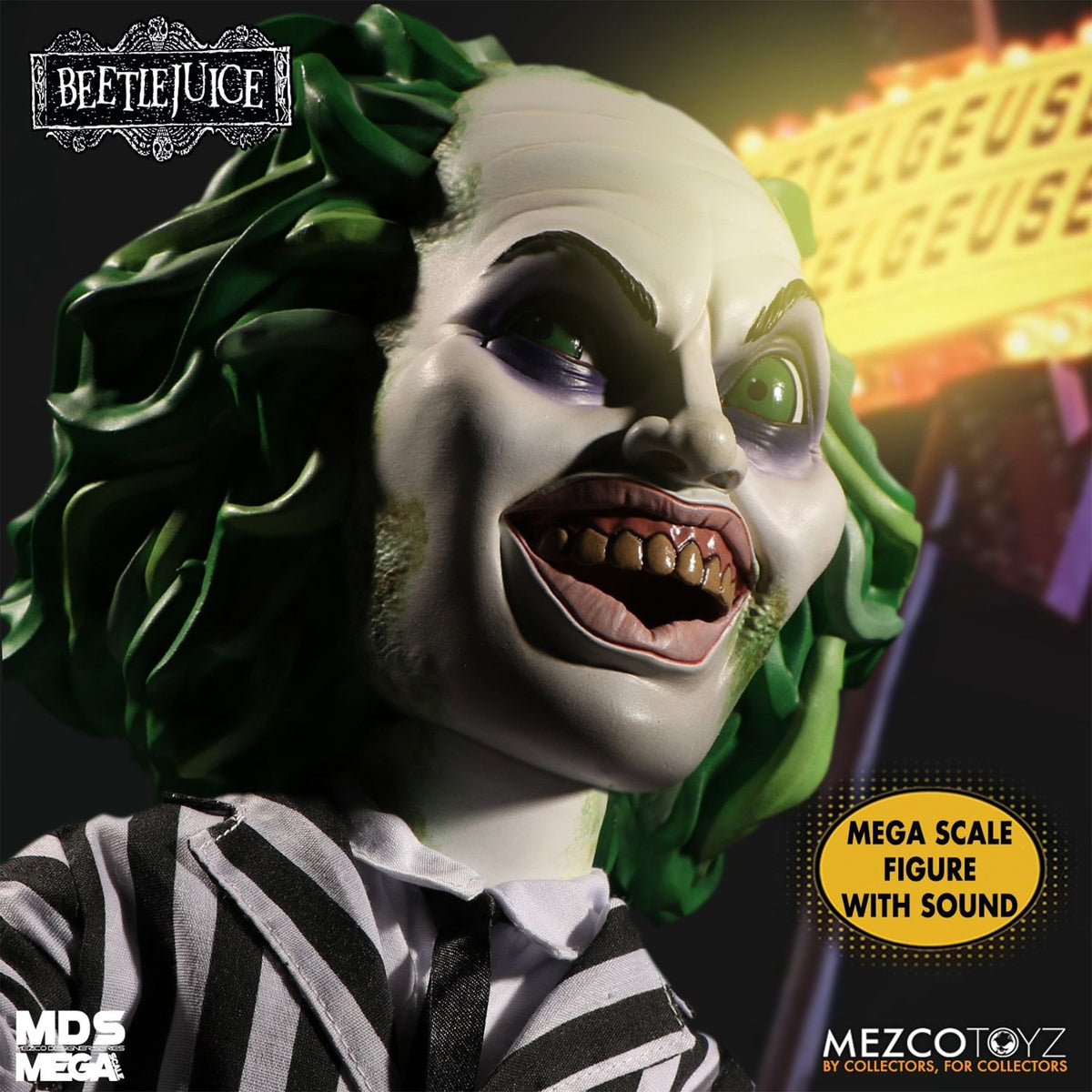 Beetlejuice MDS Mega Scale Mezco Toyz Figure with Sound – photo 6 of 8