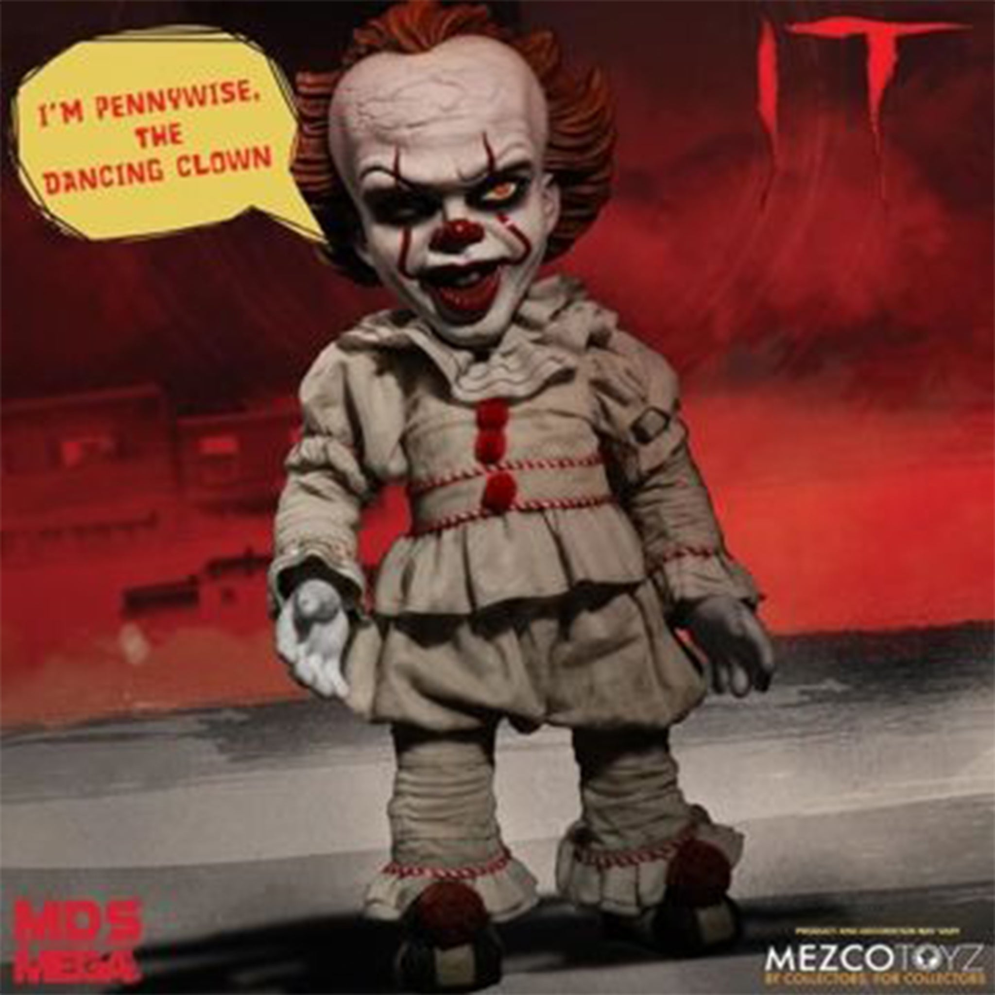 Mezco Toyz IT 2017 Pennywise MDS Mega Scale 15 Inch Talking Figure, 38cm, new