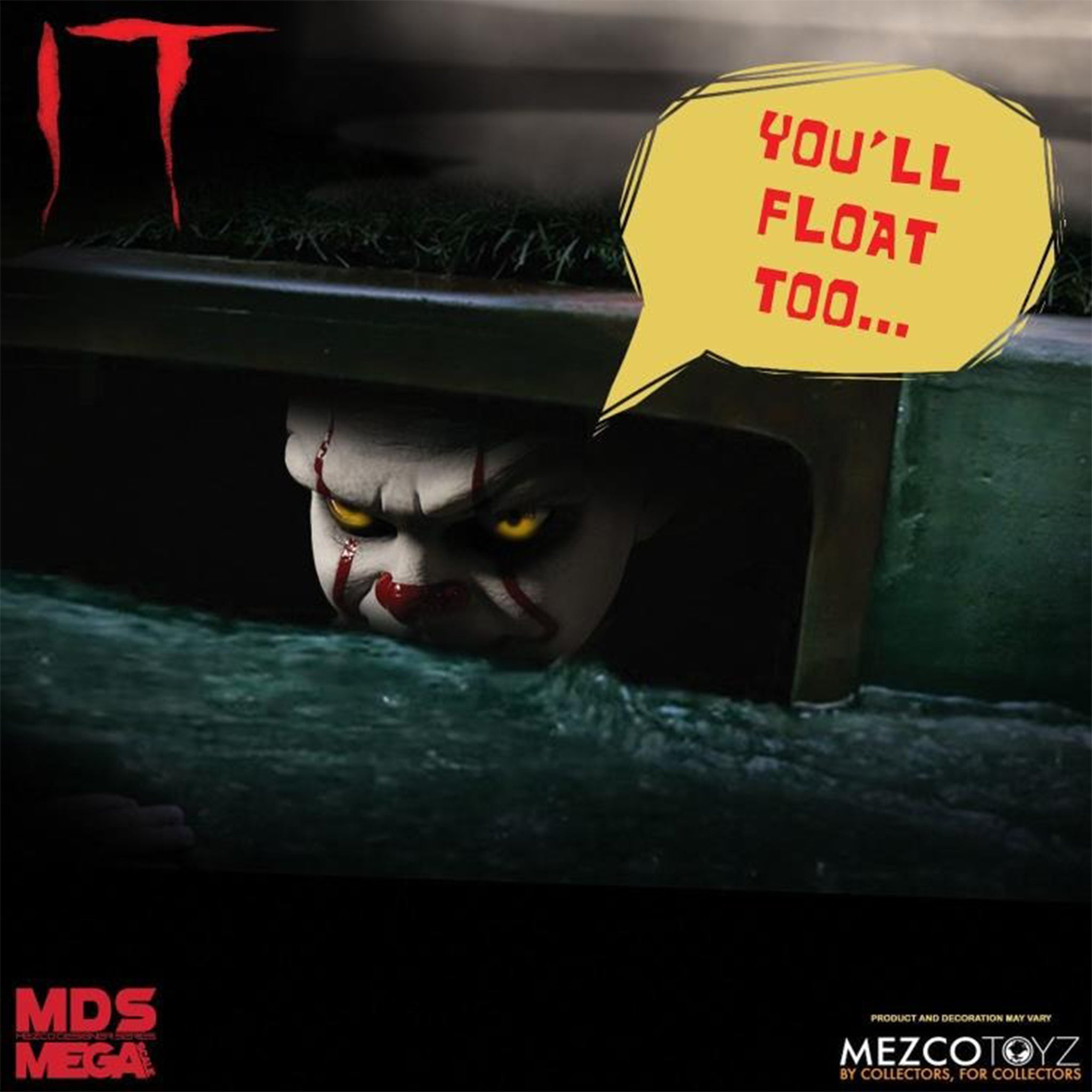 Mezco Toyz IT 2017 Pennywise MDS Mega Scale 15 Inch Talking Figure – photo 4 of 6
