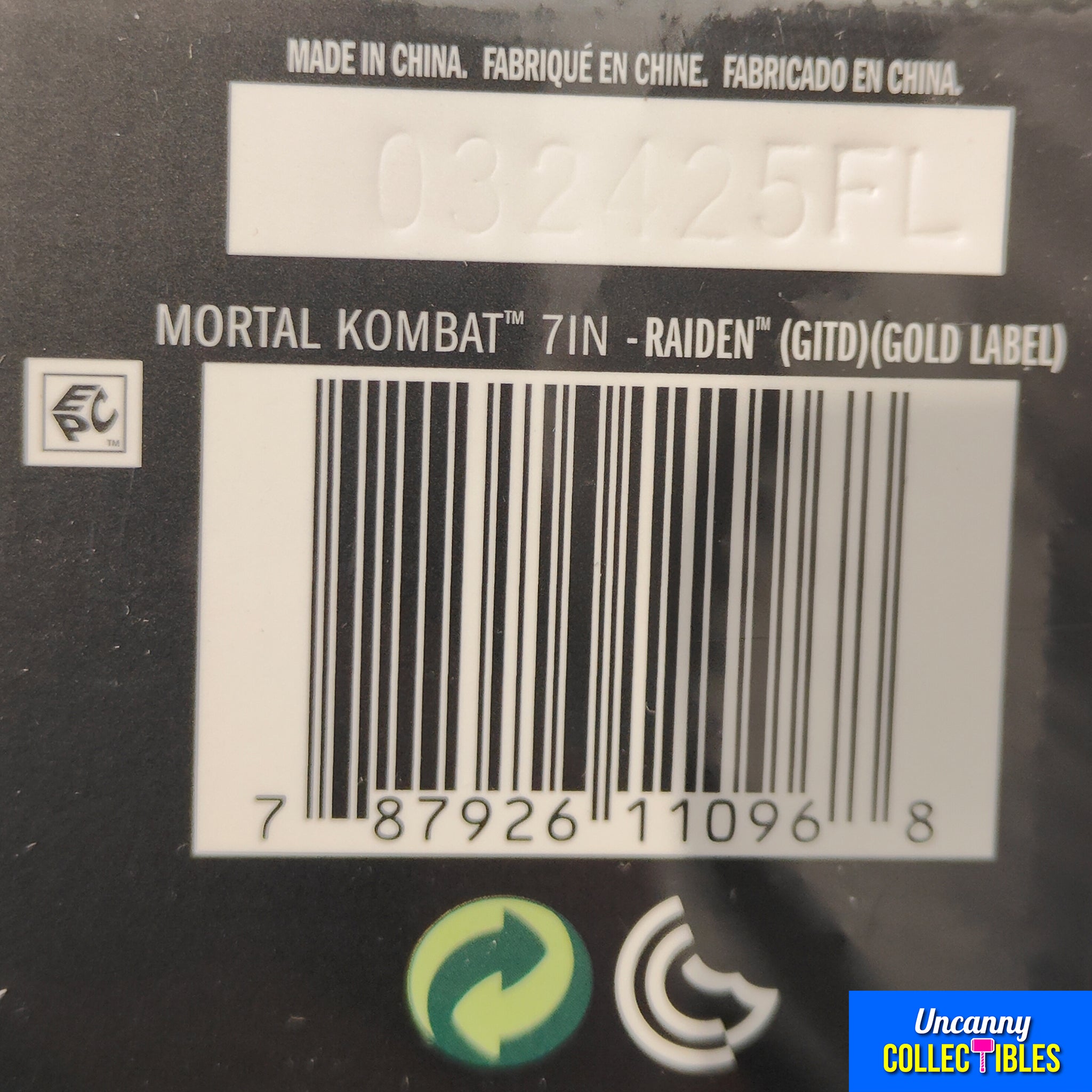 Mortal Kombat 1 Raiden Glow In The Dark McFarlane Toys Action Figure Gold Label 18cm