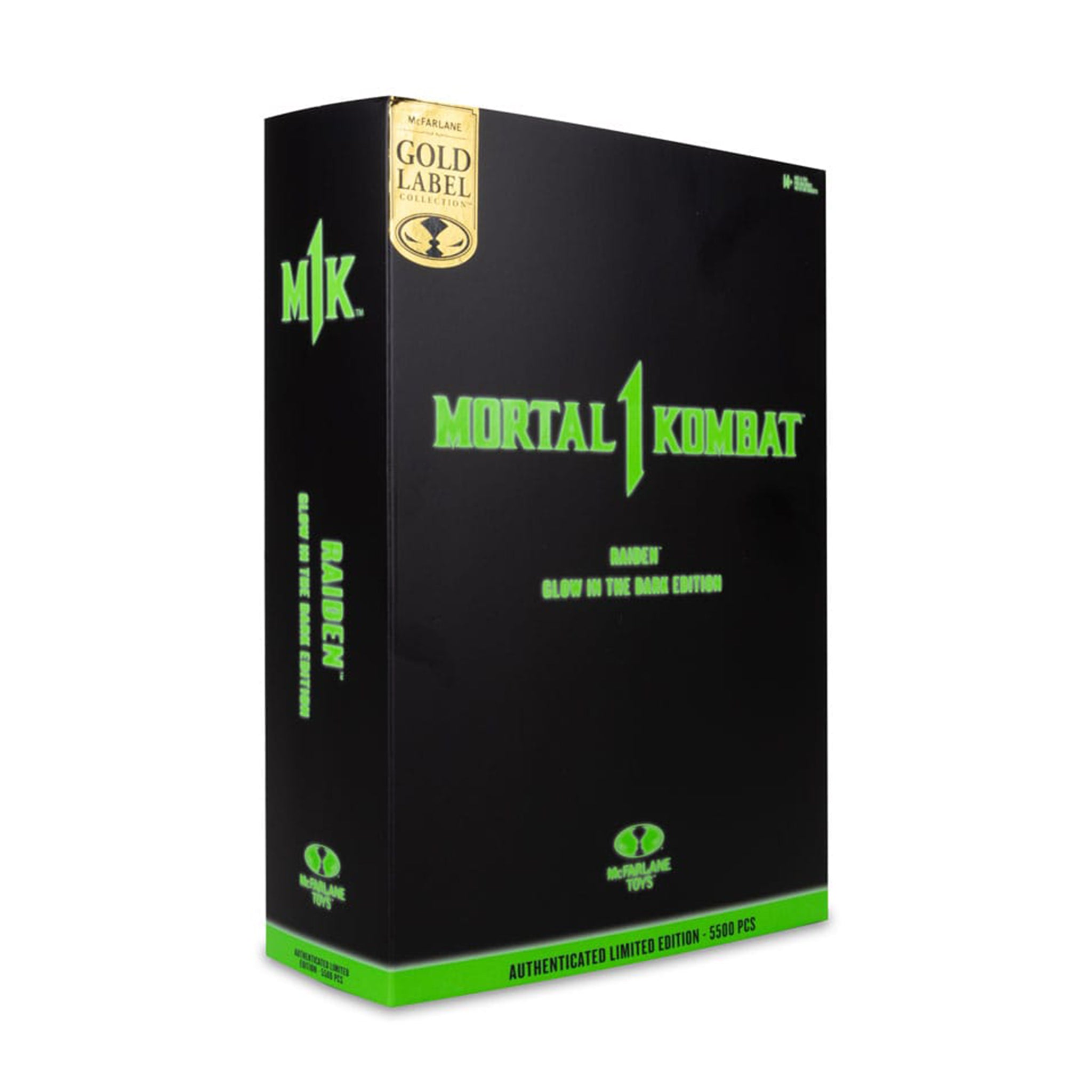 Mortal Kombat 1 Raiden Glow In The Dark McFarlane Toys Action Figure Gold Label 18cm