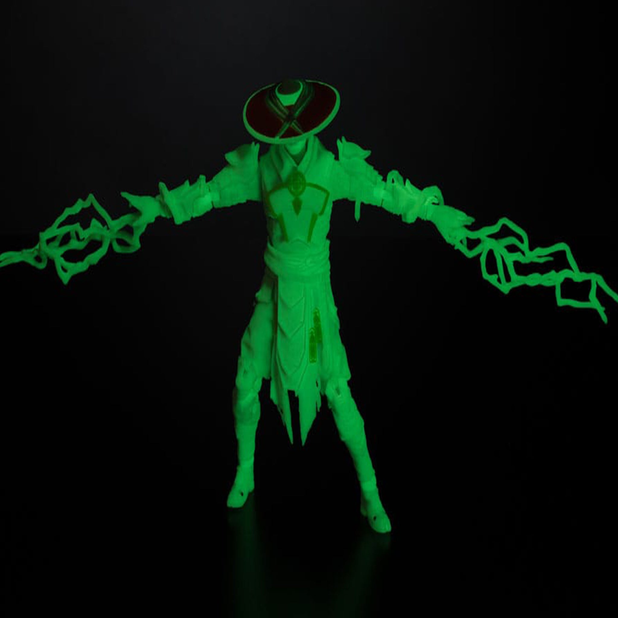 Mortal Kombat 1 Raiden Glow in the Dark Gold Label McFarlane Action Figure