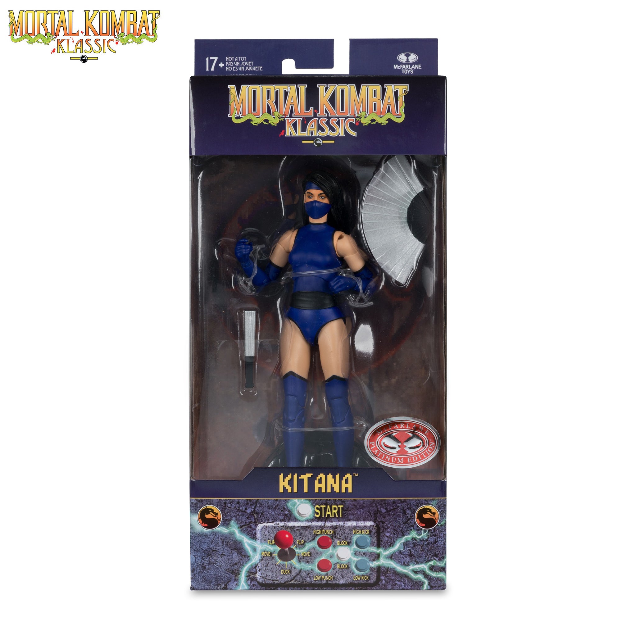 Mortal Kombat Klassic Kitana McFarlane Toys Red Platinum Edtion Action Figure 2025 18cm – Video Game Characters, McFarlane Toys, 18 cm, 2025, brand new collector item, Uncanny Collectibles Dublin Ireland