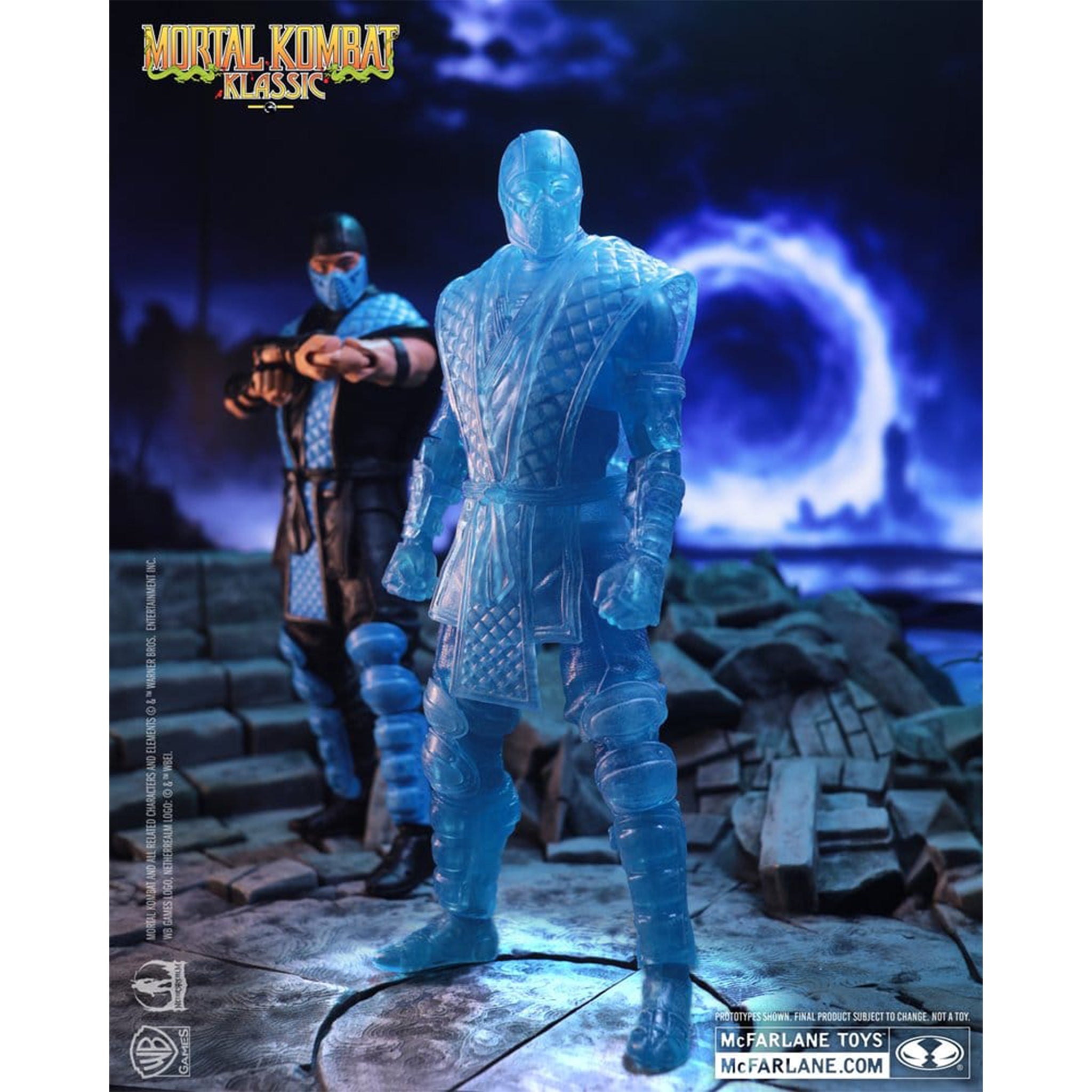 Mortal Kombat Klassics Invisible Sub Zero Ice Clone McFarlane Toys Action Figure