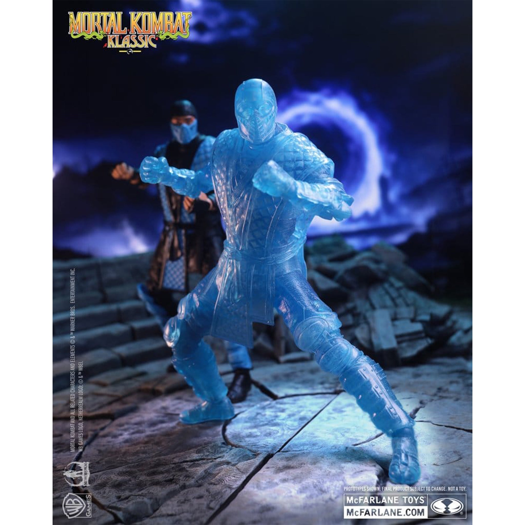 Mortal Kombat Klassics Invisible Sub Zero Ice Clone McFarlane Toys Action Figure