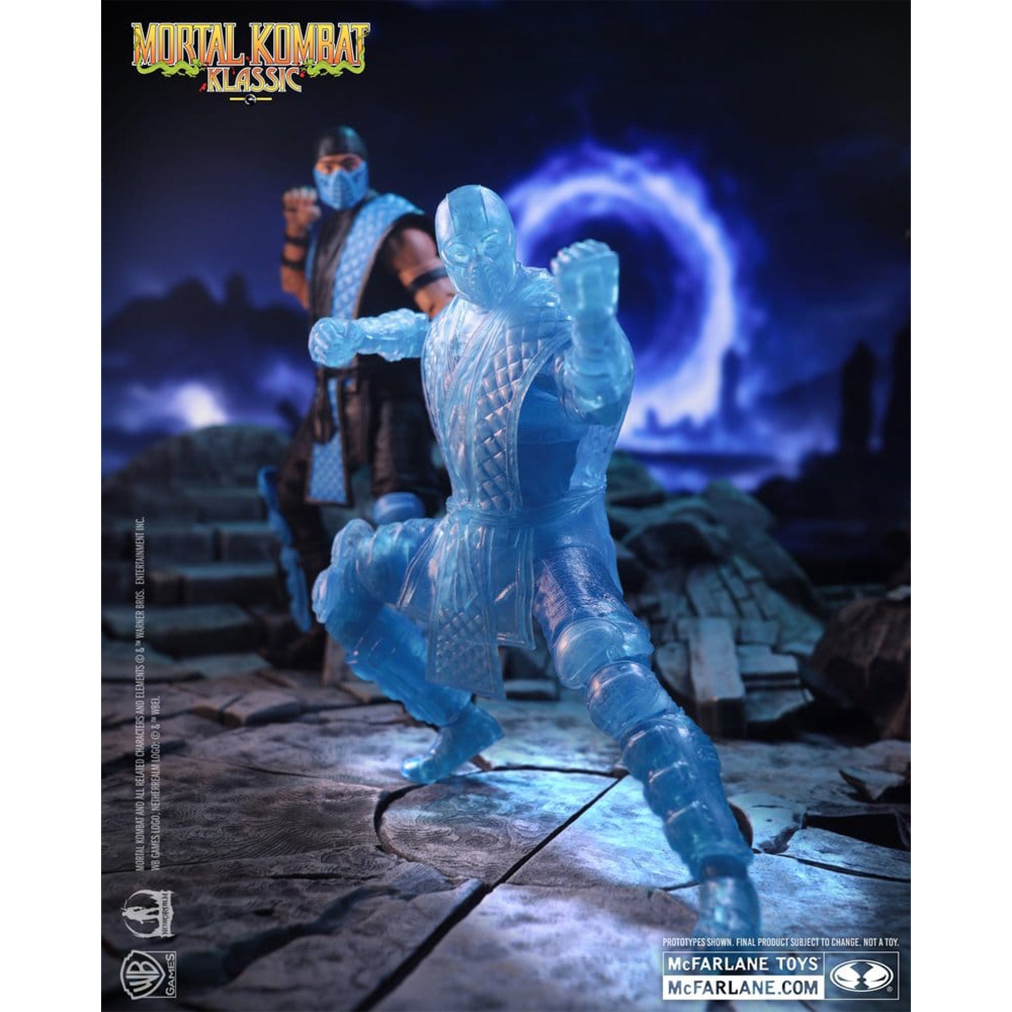 Mortal Kombat Klassics Invisible Sub Zero Ice Clone McFarlane Toys Action Figure