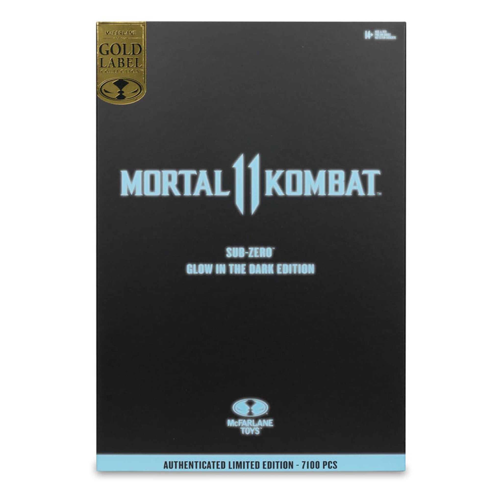 Mortal Kombat Sub Zero Glow In The Dark McFarlane Toys Action Figure Gold Label 18cm