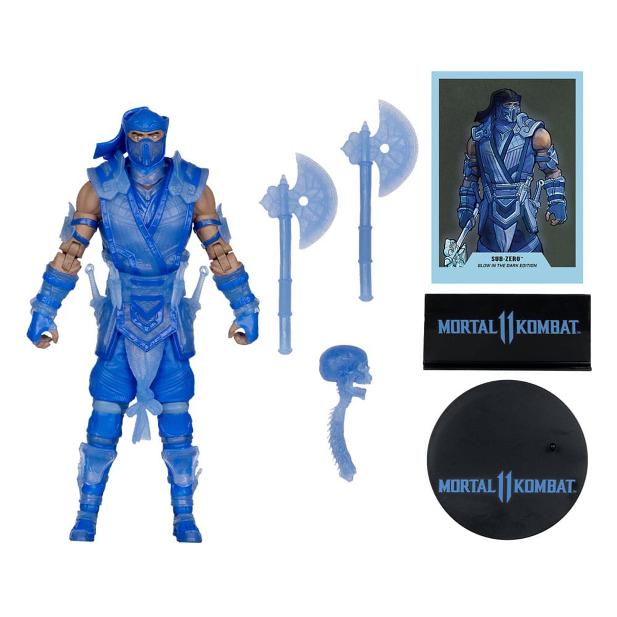 Mortal Kombat Sub Zero Glow In The Dark McFarlane Toys Action Figure Gold Label 18cm