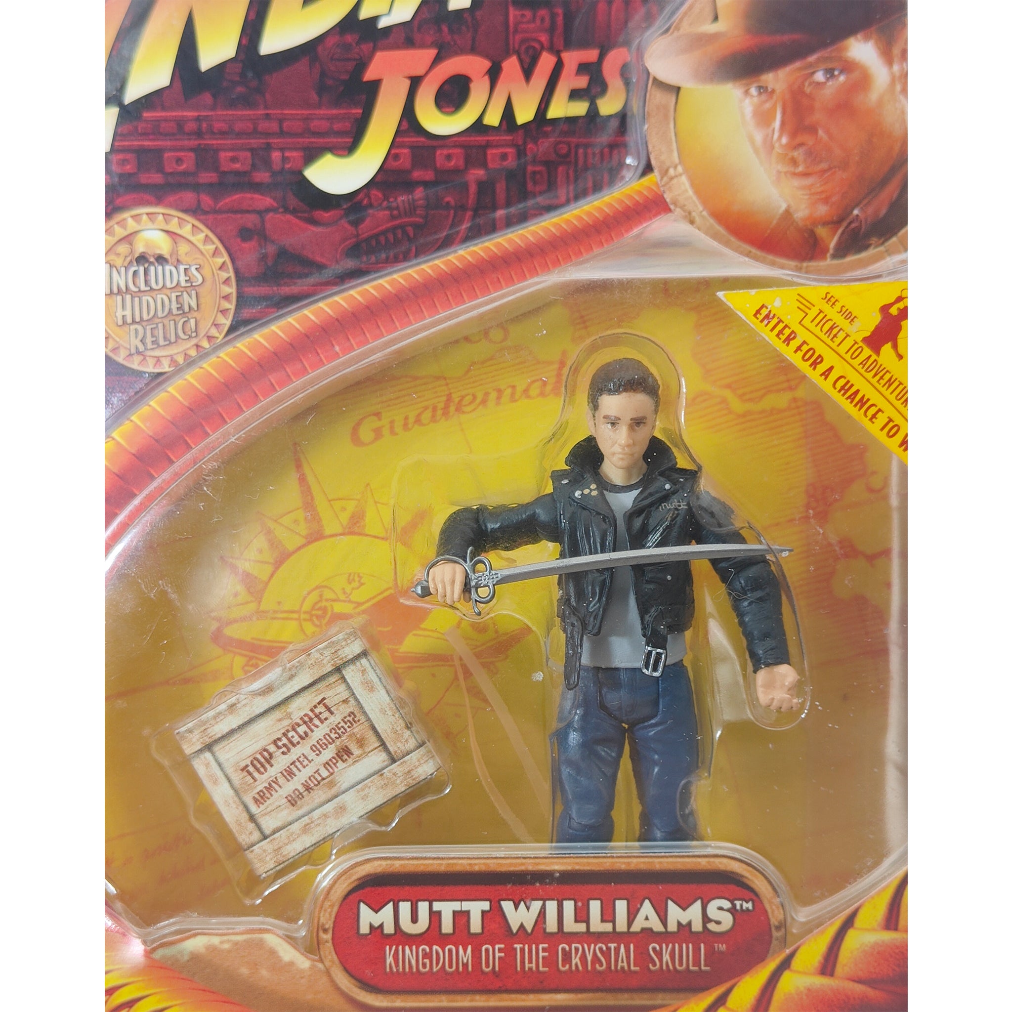 Mutt Williams Indiana Jones Kingdom of The Crystal Skull Hasbro Action Figure 2008 9.5cm – Movie Icons & Heroes, Hasbro, 9.5 cm, 2008, pre-owned collector piece, Uncanny Collectibles Dublin Ireland