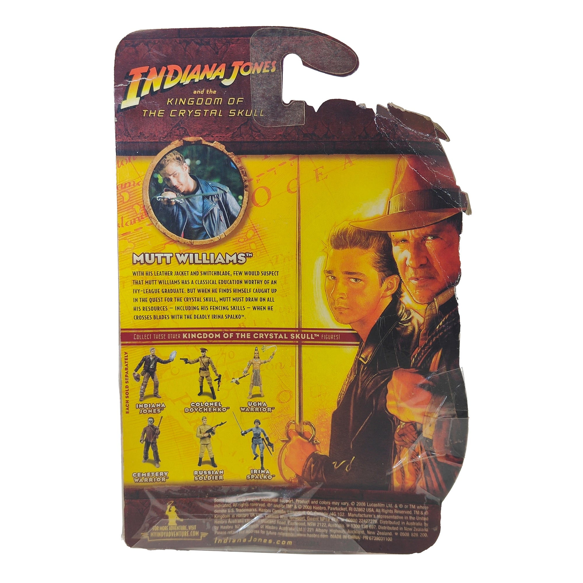 Mutt Williams Indiana Jones Kingdom of The Crystal Skull Hasbro Action Figure 2008 9.5cm