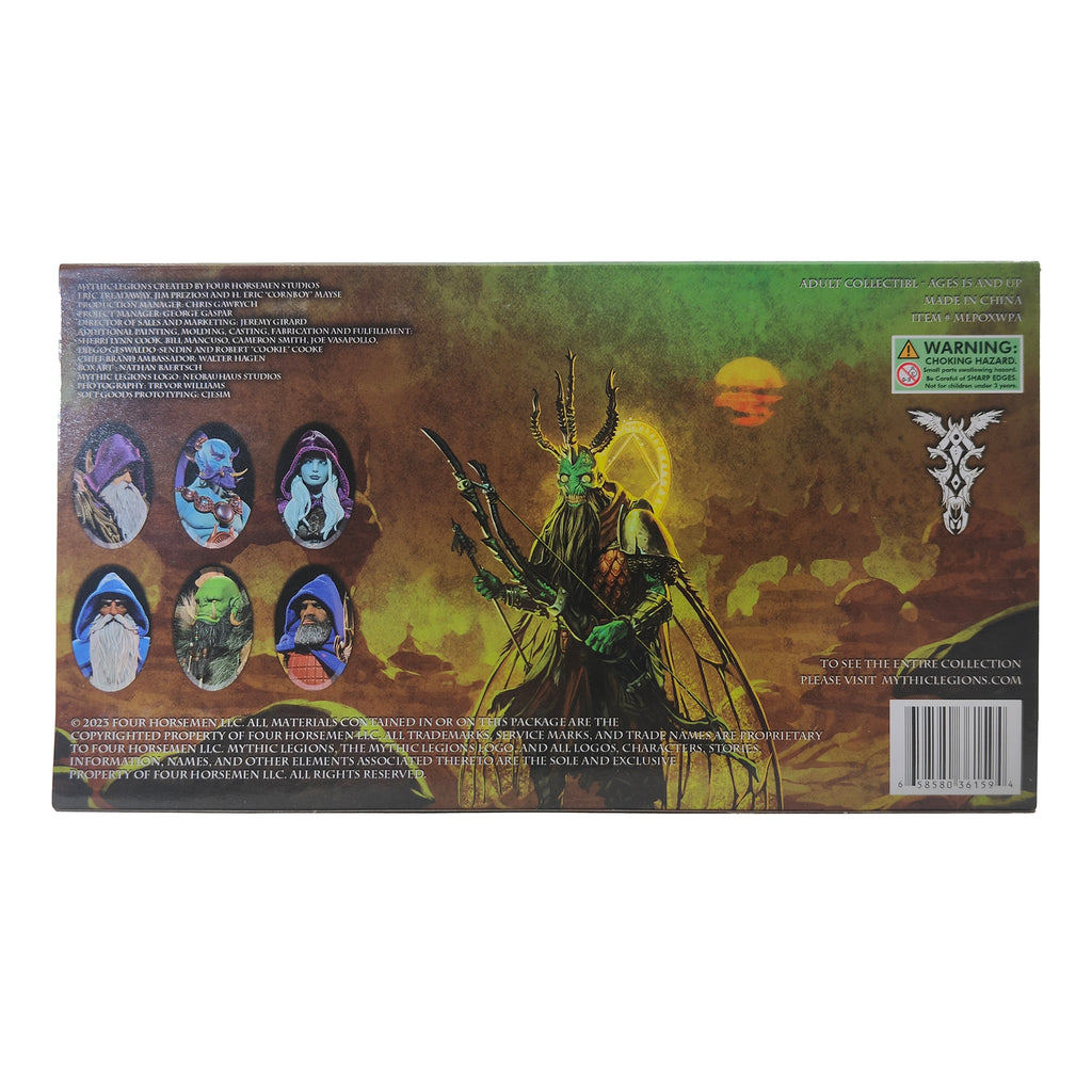 Mythic Legions Arrizak Poxxus Wave Four Horsemen Figure and Weapons Pack