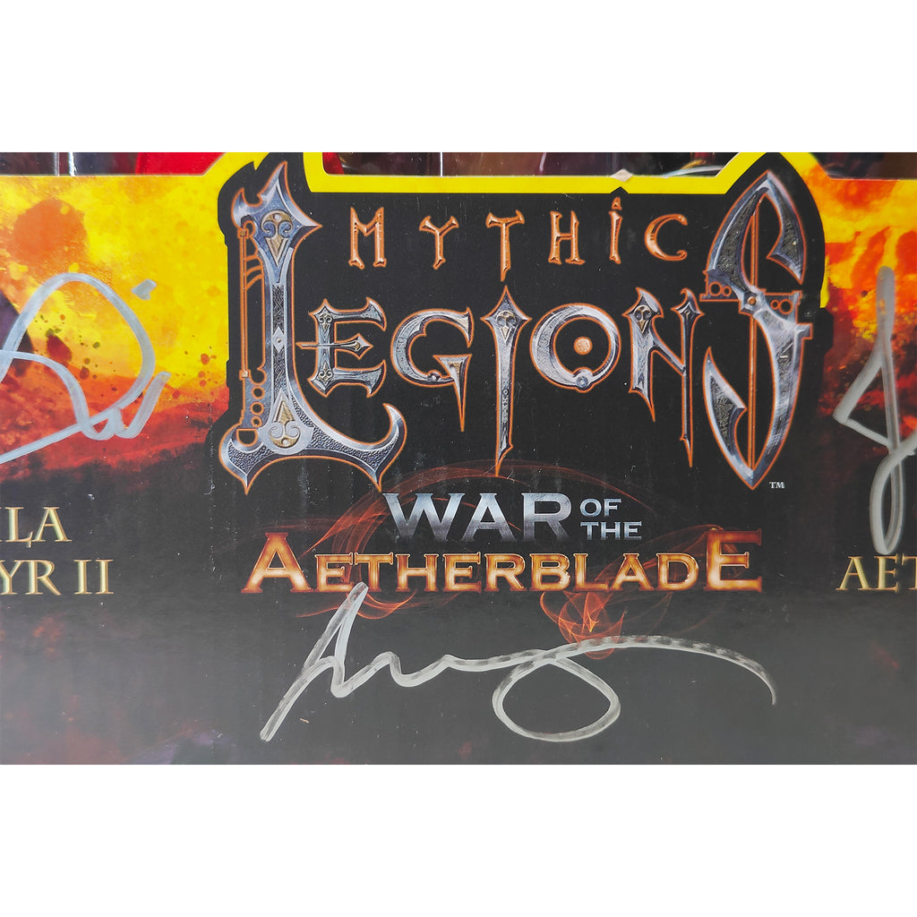 Mythic Legions Attila Leossyr II Gorgo Aetherblade II Signed Kickstarter 2 Pack