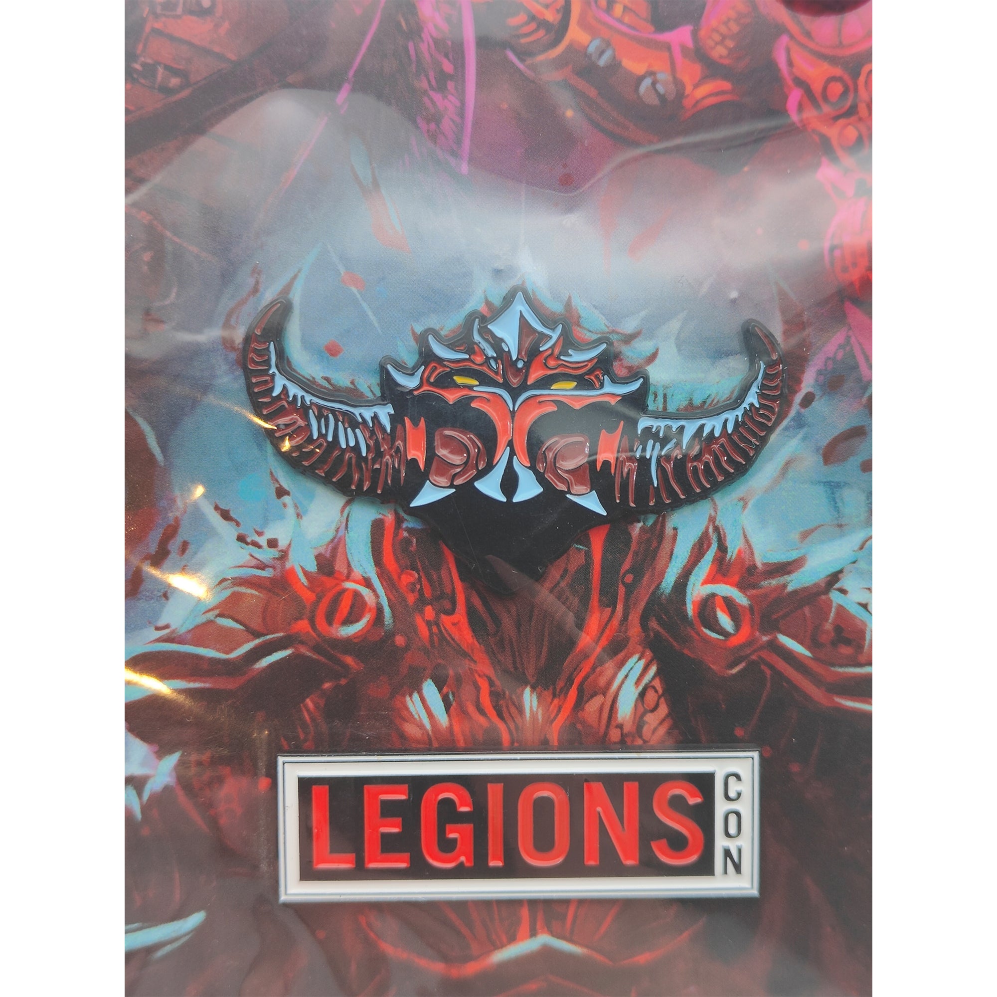Mythic Legions Con 2023 Pin Set Wal-Torr Vorgus II Logo Four Horsemen Studios