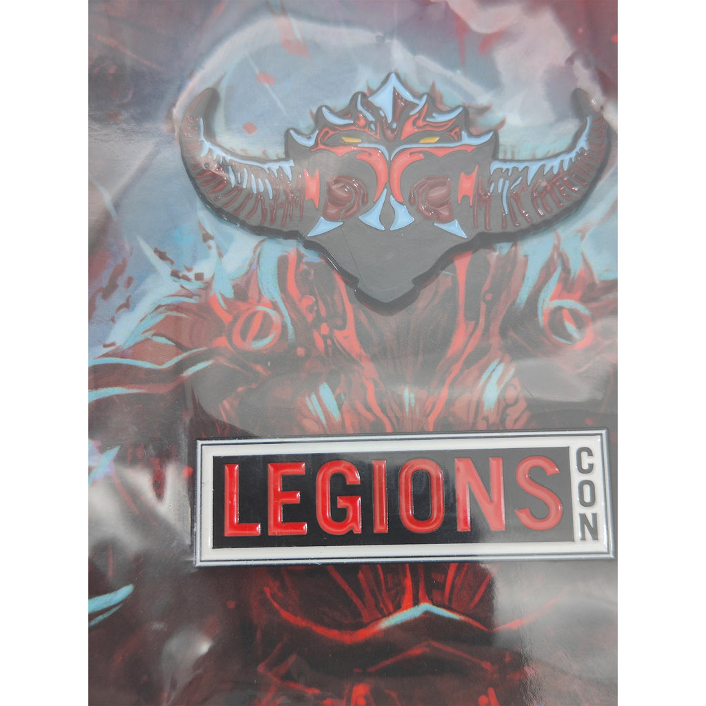 Mythic Legions Con 2023 Pin Set Wal-Torr Vorgus II Logo Four Horsemen Studios – Mythic Legions, Four Horsemen Studios, 3 cm, 2023, pre-owned collector piece, Uncanny Collectibles Dublin Ireland