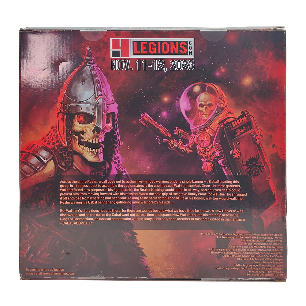 Mythic Legions Cosmic Legions Wal Torr The Mad Four Horsemen Studios 15 cm Action Figure LegionsCon 2023 Exclusive 2 Pack – Mythic Legions, Four Horsemen Studios, 15 cm, 2023, pre-owned collector piece, Uncanny Collectibles Dublin Ireland