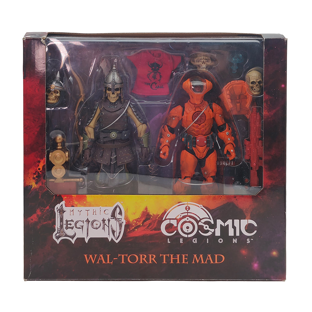 Mythic Legions Cosmic Legions Wal Torr The Mad Four Horsemen Studios 15 cm Action Figure LegionsCon 2023 Exclusive 2 Pack – Mythic Legions, Four Horsemen Studios, 15 cm, 2023, pre-owned collector piece, Uncanny Collectibles Dublin Ireland