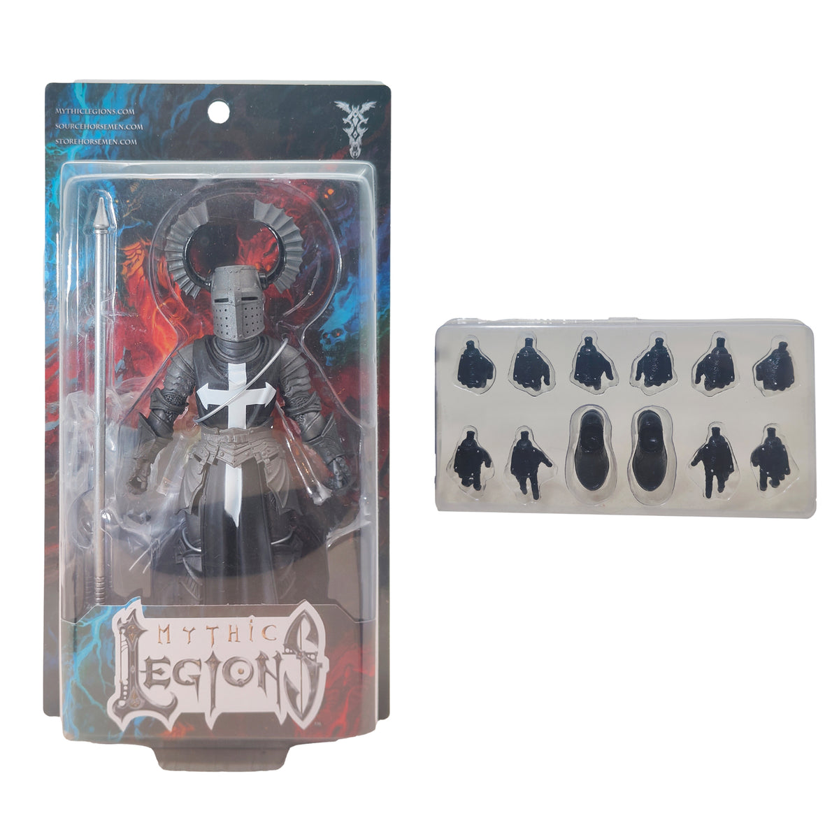 Mythic Legions Dark Templar Legion Builder Four Horsemen and Hands and Feet Pack, 15cm, pre-owned