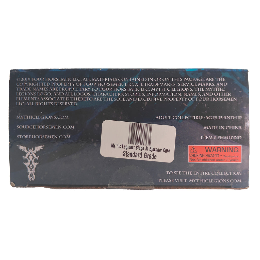 Mythic Legions Ogre Legion Builder Four Horsemen Studios Ogre Scale Action Figure 2019 25 cm – Mythic Legions, Four Horsemen Studios, 25 cm, 2019, pre-owned collector piece, Uncanny Collectibles Dublin Ireland