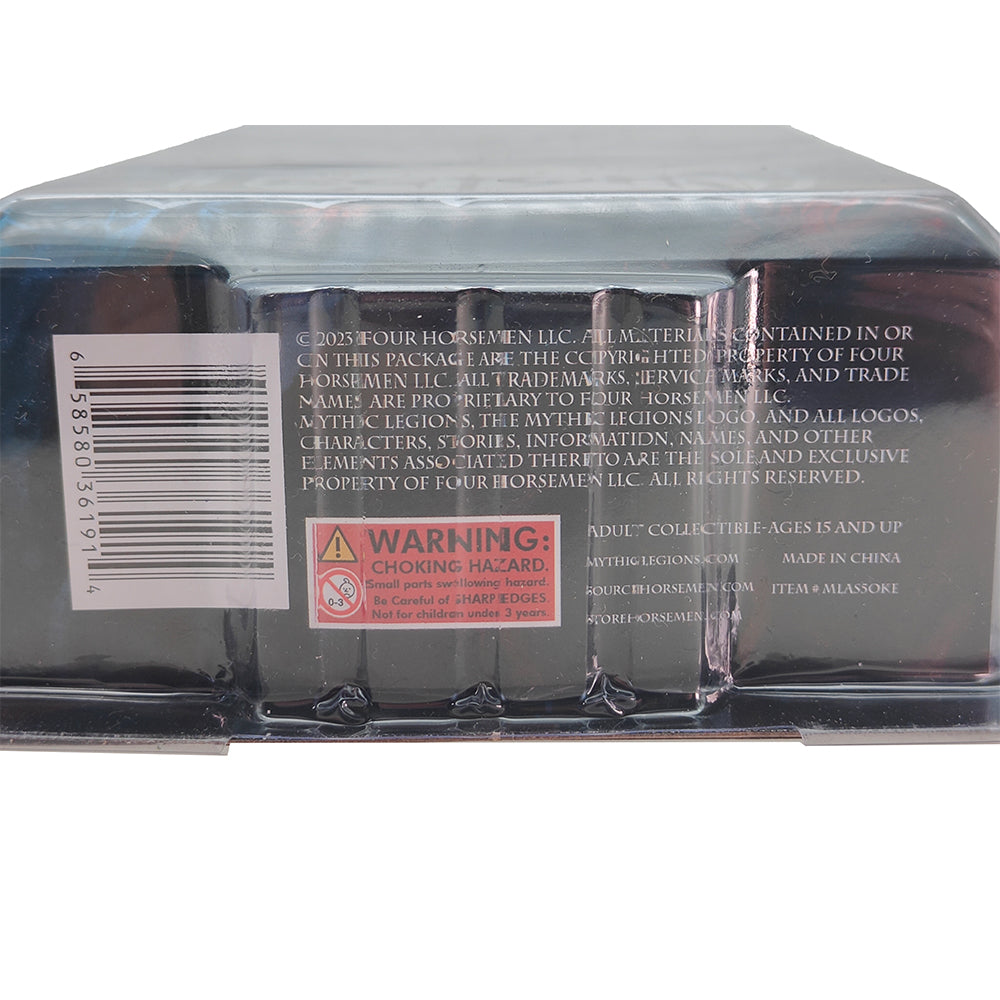 Mythic Legions Okeaetos Four Horsemen Studios 15 cm Action Figure 2023 – Mythic Legions, Four Horsemen Studios, 15 cm, 2023, pre-owned collector piece, Uncanny Collectibles Dublin Ireland