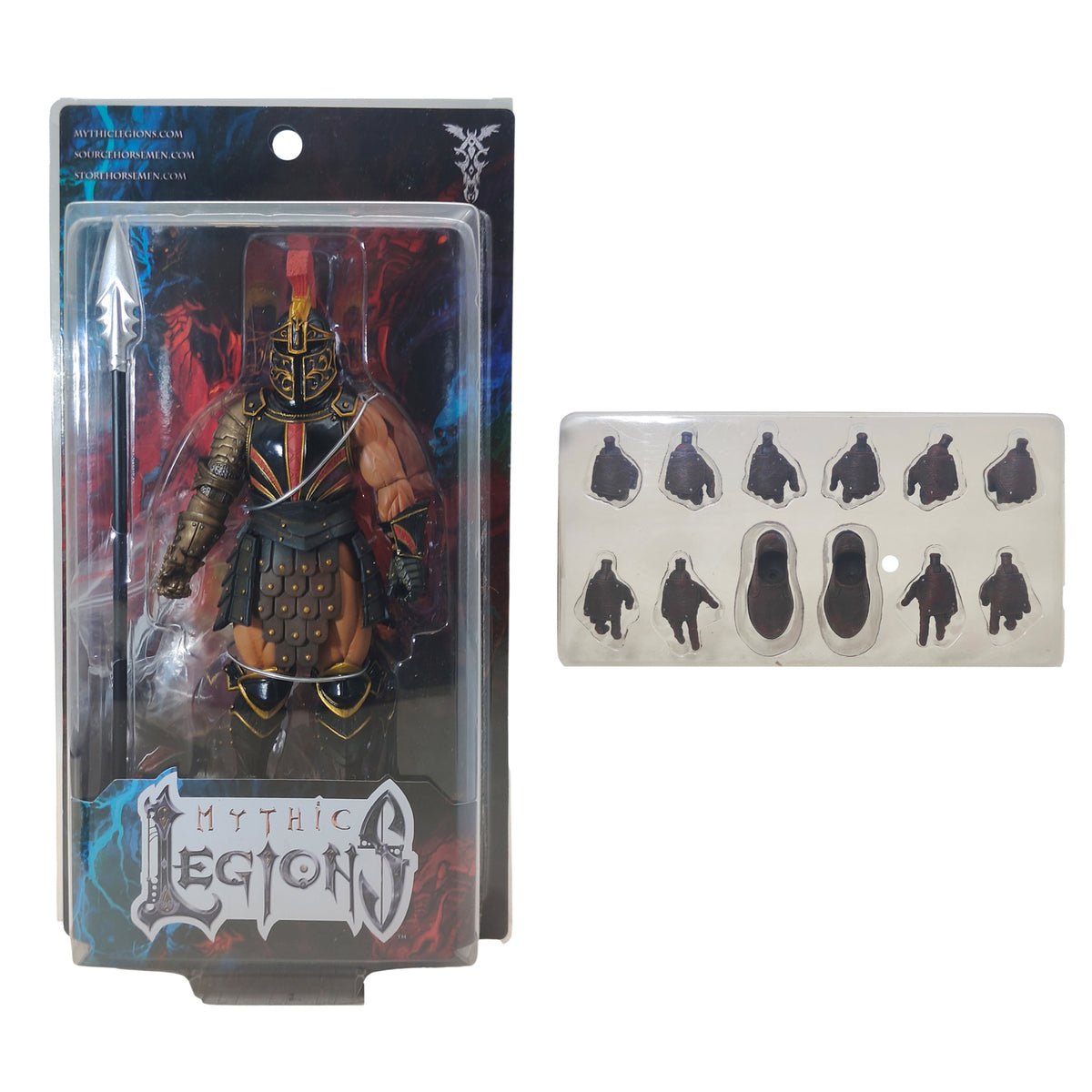 Mythic Legions Rahmulus All Stars 5 Four Horsemen Figure and Hands and Feet Pack, 15cm, pre-owned