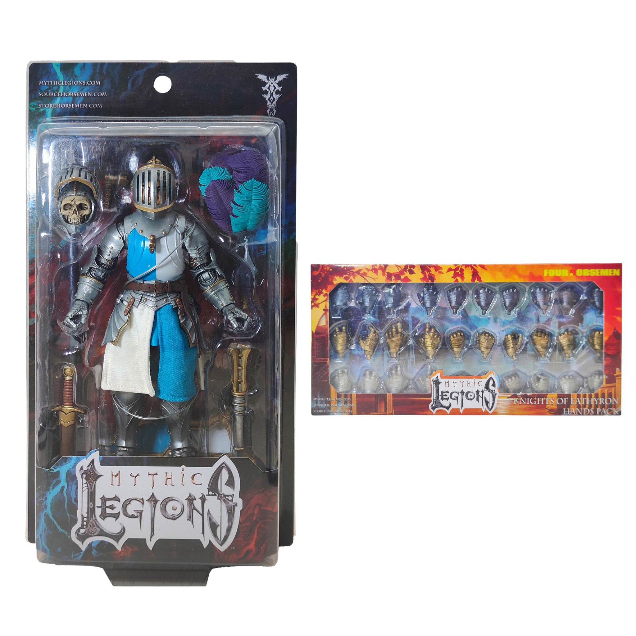 Mythic Legions Sir Adalric and Knights of Eathyron Hands Pack Four