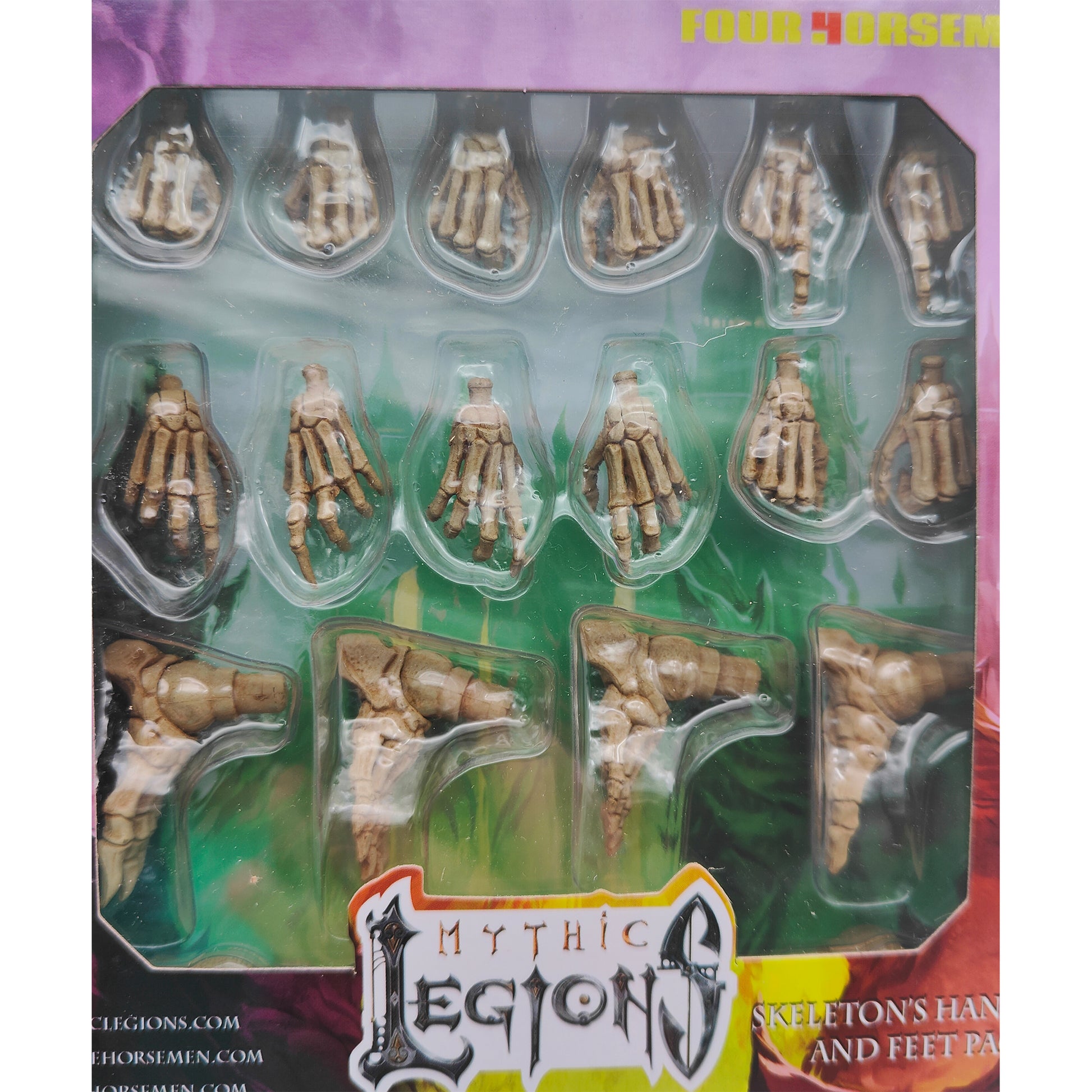 Mythic Legions Skeleton Hands And Feet Accessory Pack Four Horsemen Studios 2024