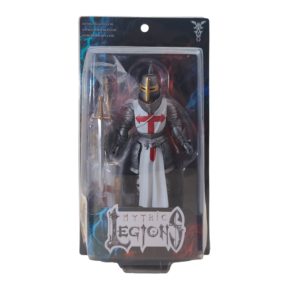 Mythic Legions Templar Legion Builder Four Horsemen Action Figure, 15cm, pre-owned