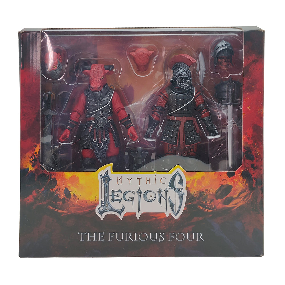 Mythic Legions The Furious Four Four Horsemen Studios 15 cm Action Figure LegionsCon 2022 Exclusive 2 Pack – Mythic Legions, Four Horsemen Studios, 15 cm, 2022, pre-owned collector piece, Uncanny Collectibles Dublin Ireland