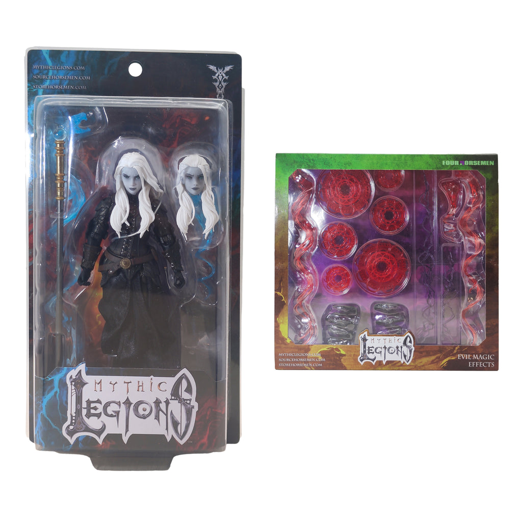 Mythic Legions Thraice Wraithhailer Poxxus Four Horsemen and Evil Magic Pack, 15cm, pre-owned