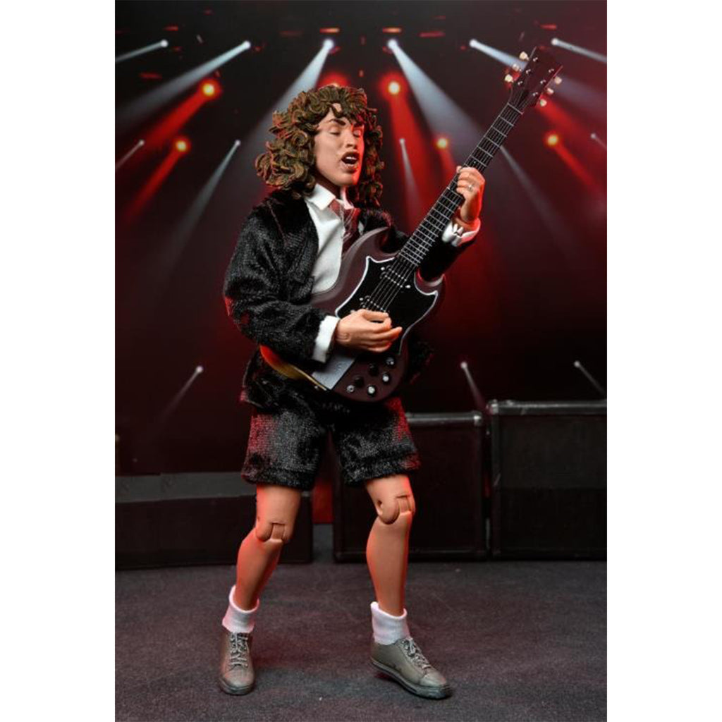 NECA AC/DC Angus Young Highway to Hell Retro Clothed Action Figure 20cm