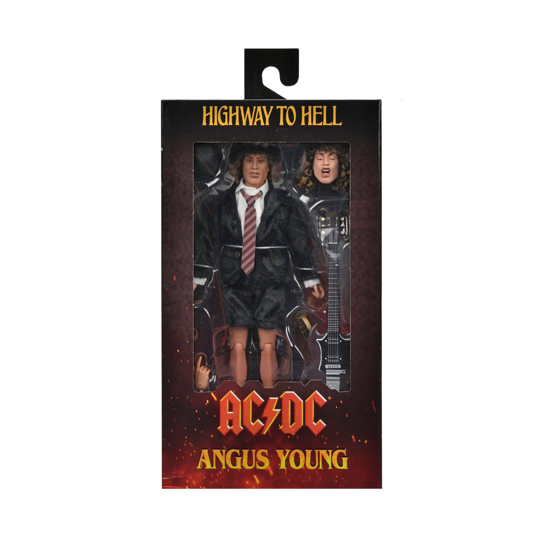 NECA AC/DC Angus Young Highway to Hell Retro Clothed Action Figure 20cm – Music, NECA, 20 cm, brand new collector item, Uncanny Collectibles Dublin Ireland