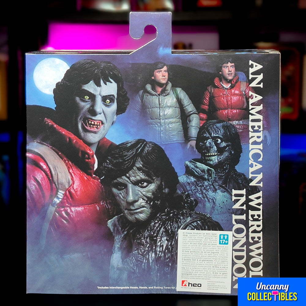 NECA An American Werewolf In London Ultimate Jack and David 18 cm Action Figure 2-Pack – An American Werewolf In London, NECA, 18 cm, 2024, brand new collector item, Uncanny Collectibles Dublin Ireland