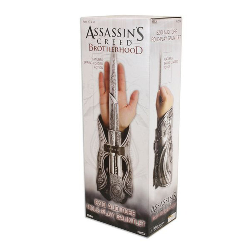 NECA Assassins Creed 2 The Hidden Blade Of Ezio Auditore Role Play Gauntlet Replica