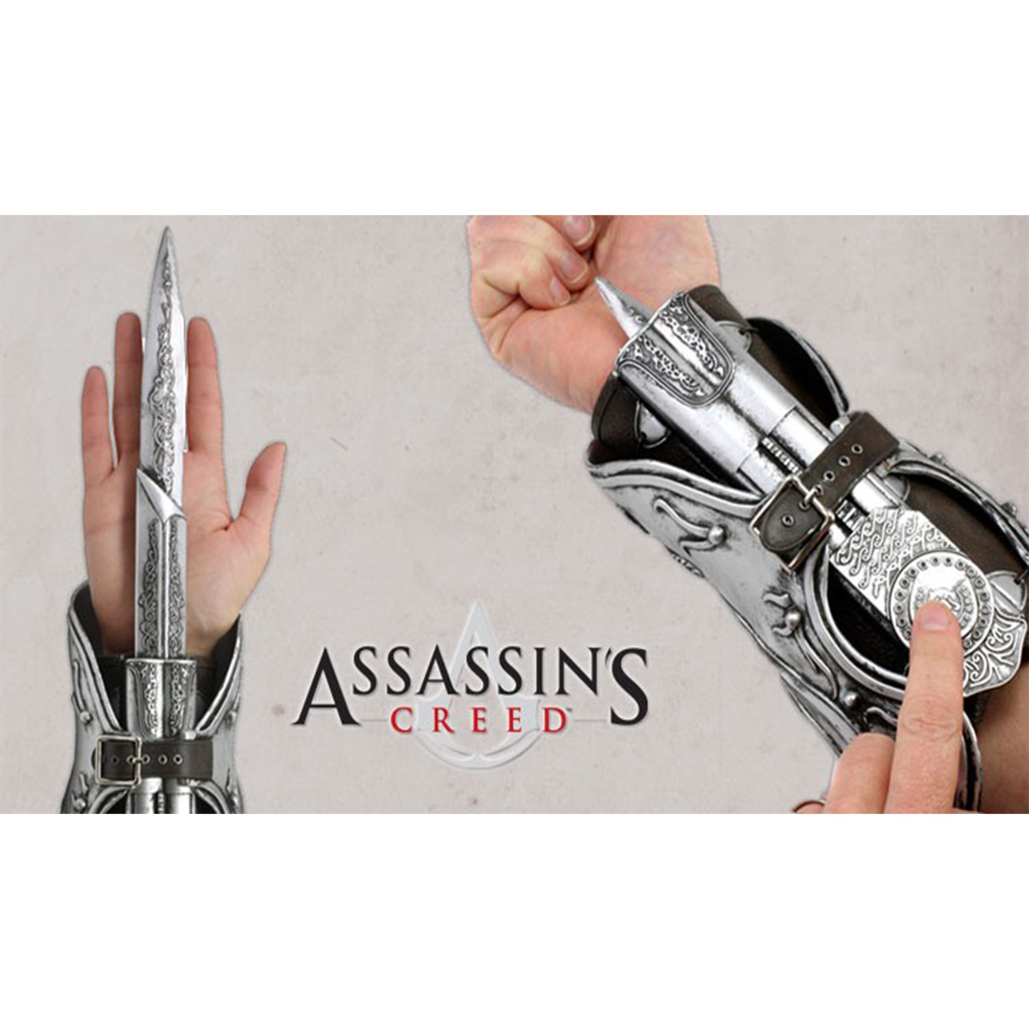 NECA Assassins Creed 2 The Hidden Blade Of Ezio Auditore Role Play Gauntlet Replica