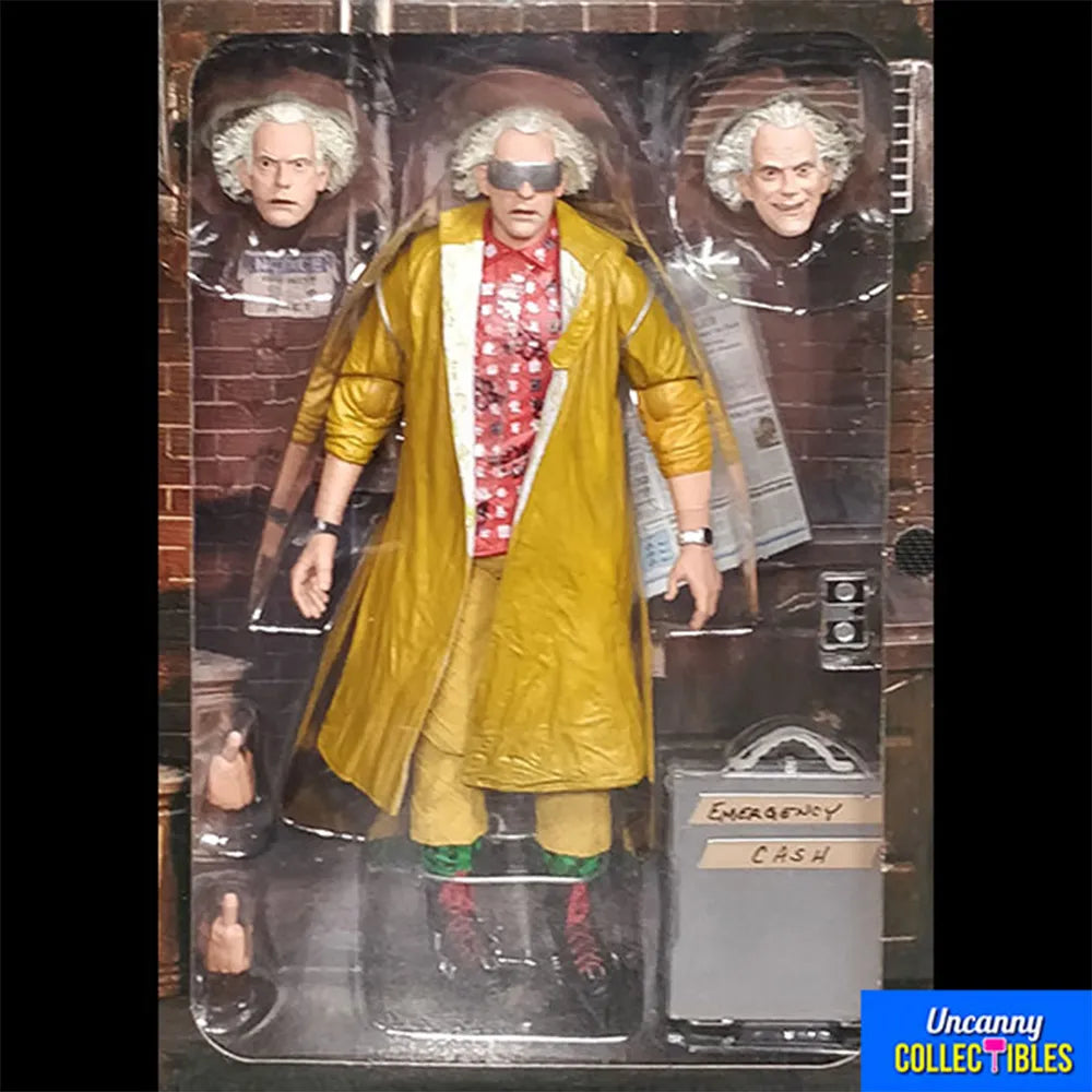 NECA Back To The Future Ultimate Doc Brown Action Figure 18cm – Movie Icons & Heroes, NECA, 18 cm, brand new collector item, Uncanny Collectibles Dublin Ireland