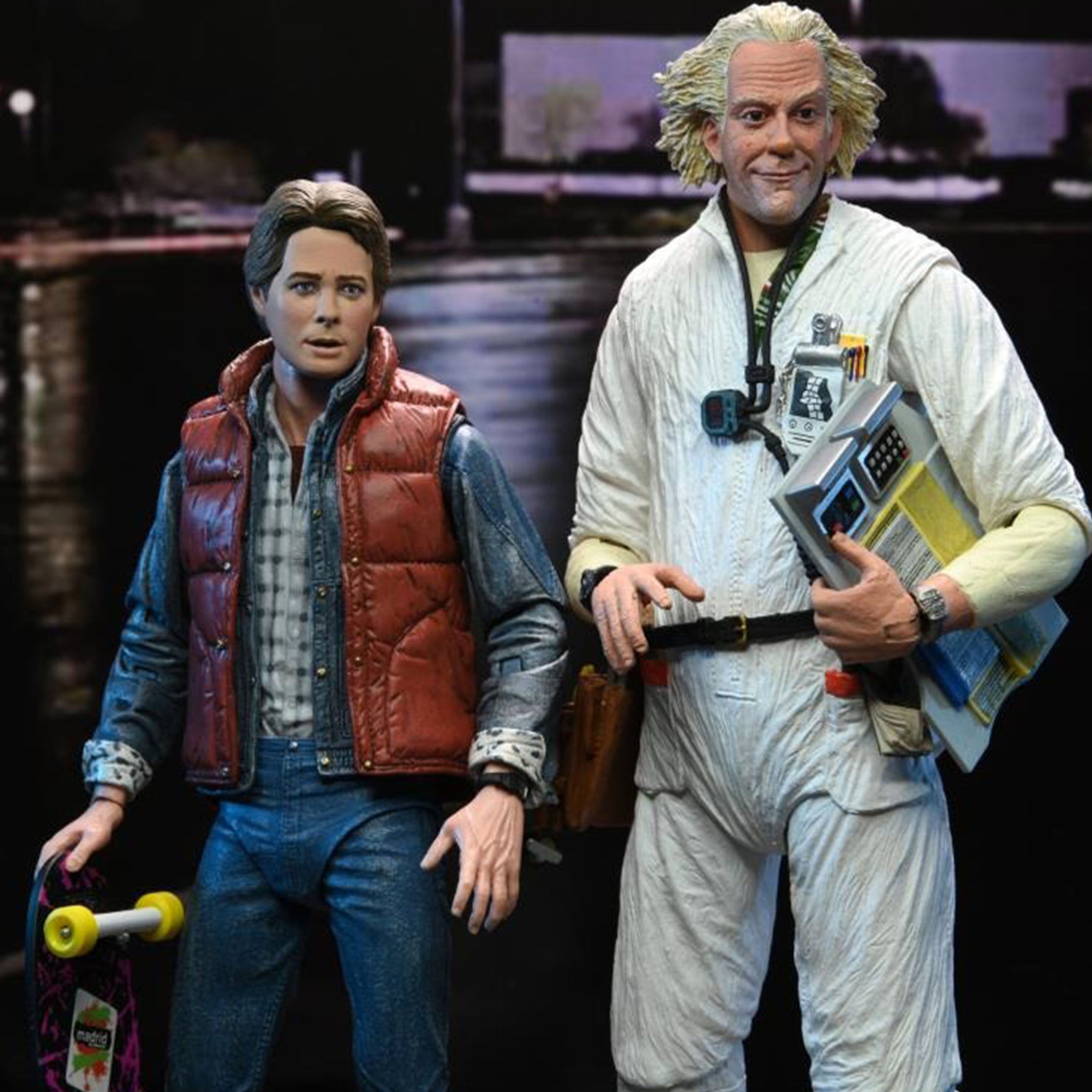 NECA Back To The Future Ultimate Doc Brown Action Figure 18cm – Movie Icons & Heroes, NECA, 18 cm, brand new collector item, Uncanny Collectibles Dublin Ireland
