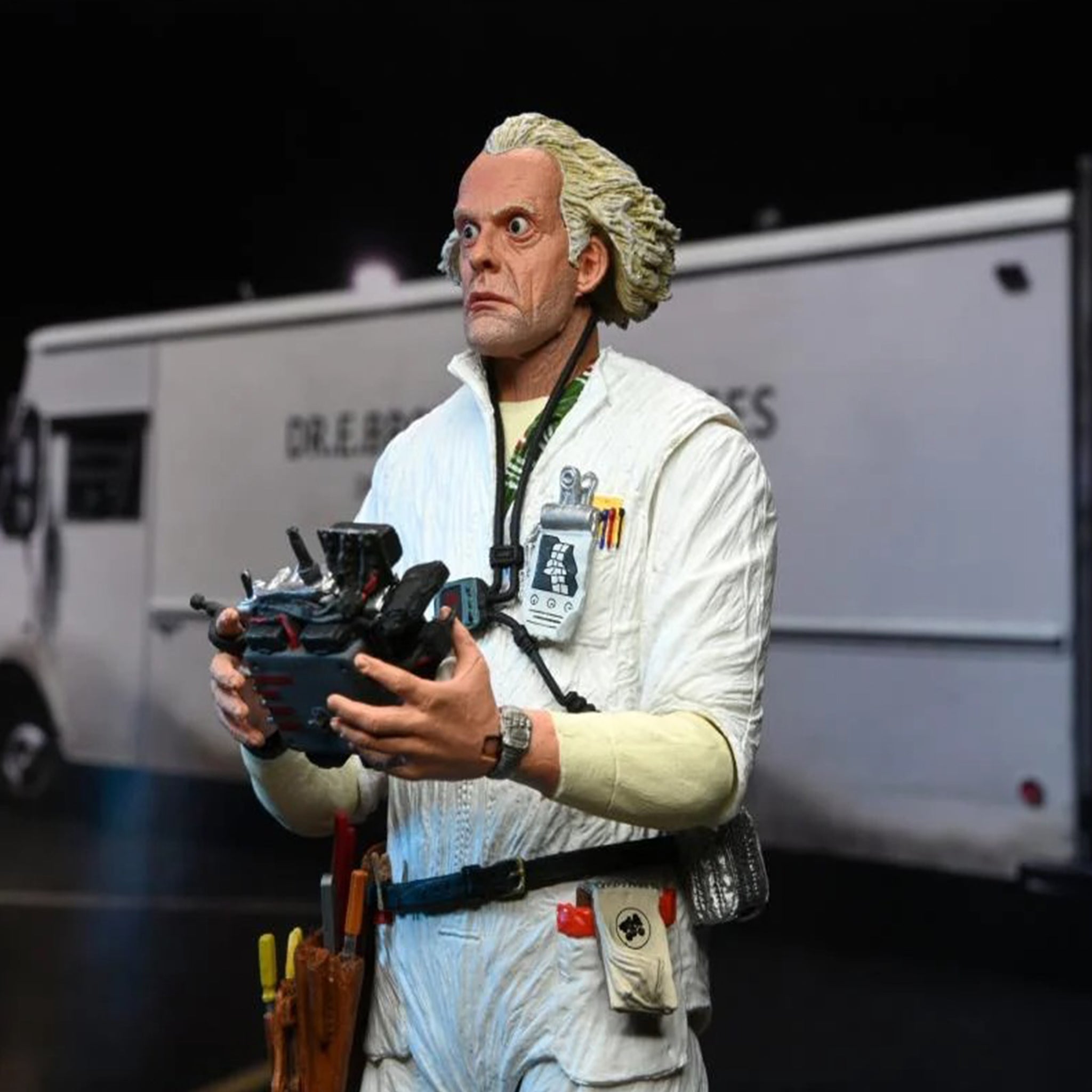 NECA Back To The Future Ultimate Doc Brown Action Figure 18cm – Movie Icons & Heroes, NECA, 18 cm, brand new collector item, Uncanny Collectibles Dublin Ireland