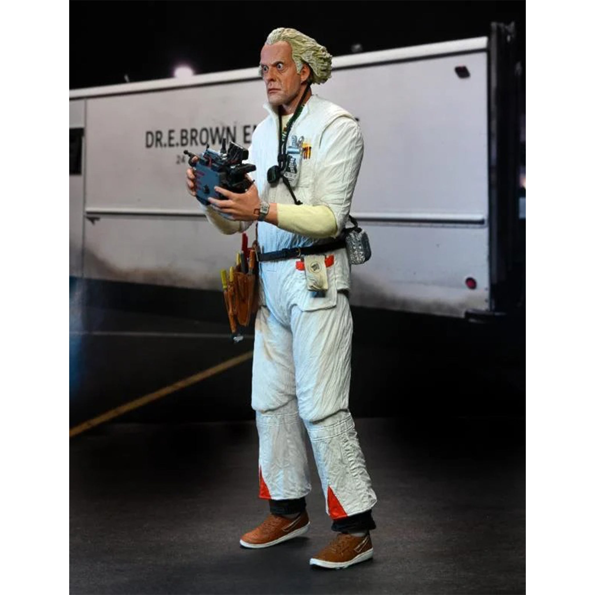 NECA Back To The Future Ultimate Doc Brown Action Figure 18cm – Movie Icons & Heroes, NECA, 18 cm, brand new collector item, Uncanny Collectibles Dublin Ireland