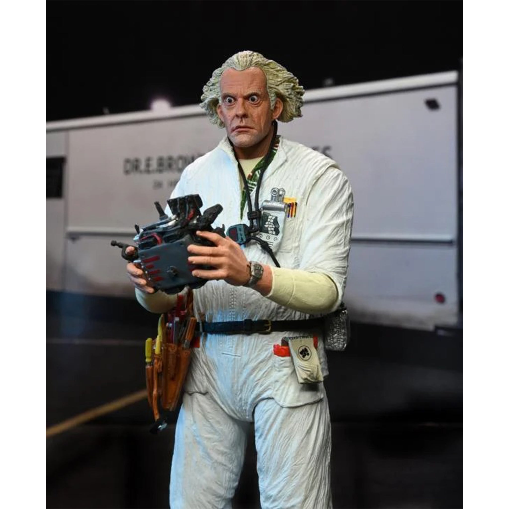 NECA Back To The Future Ultimate Doc Brown Action Figure 18cm – Movie Icons & Heroes, NECA, 18 cm, brand new collector item, Uncanny Collectibles Dublin Ireland