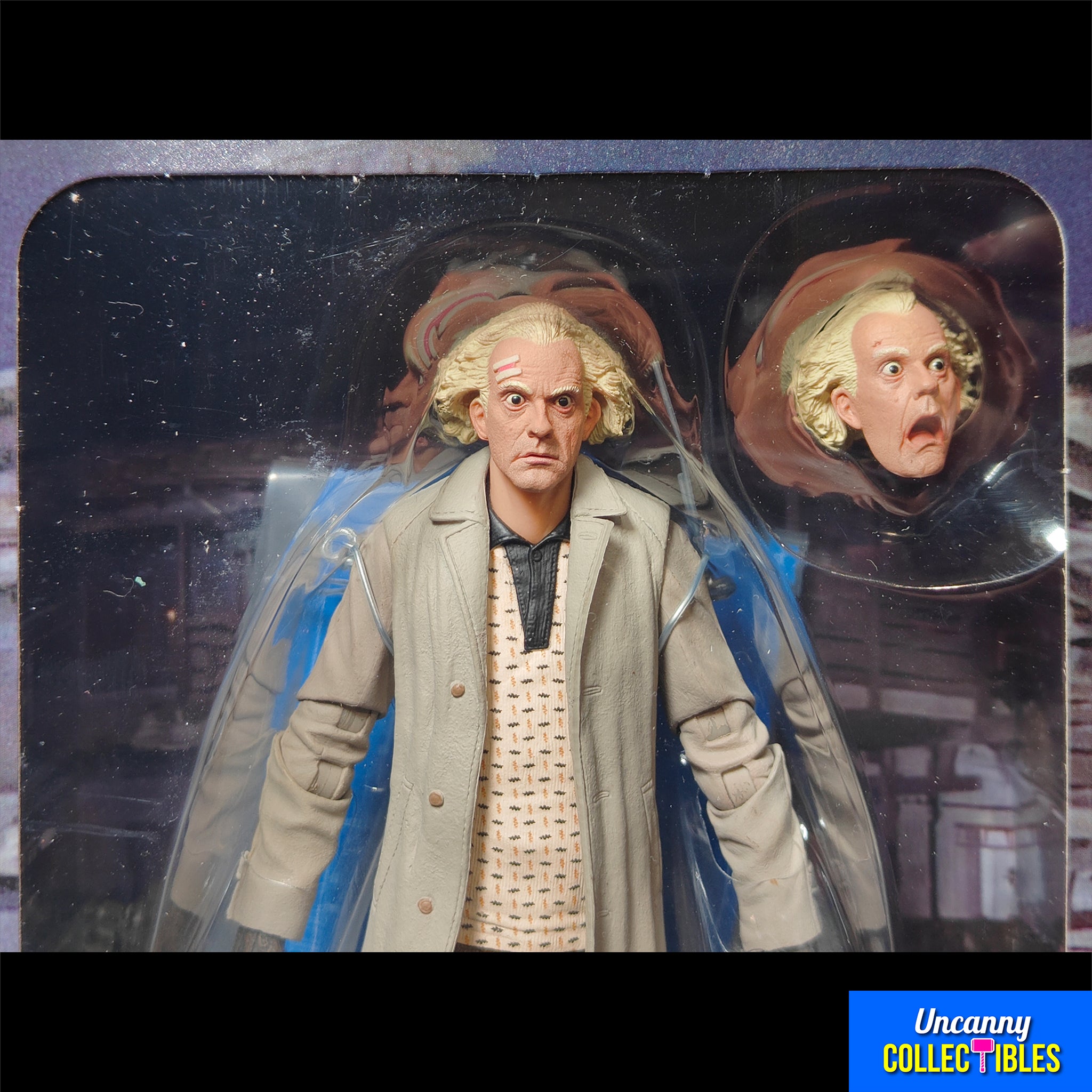 NECA Back To The Future Ultimate Doc Brown Action Figure 18cm – Movie Icons & Heroes, NECA, 18 cm, brand new collector item, Uncanny Collectibles Dublin Ireland